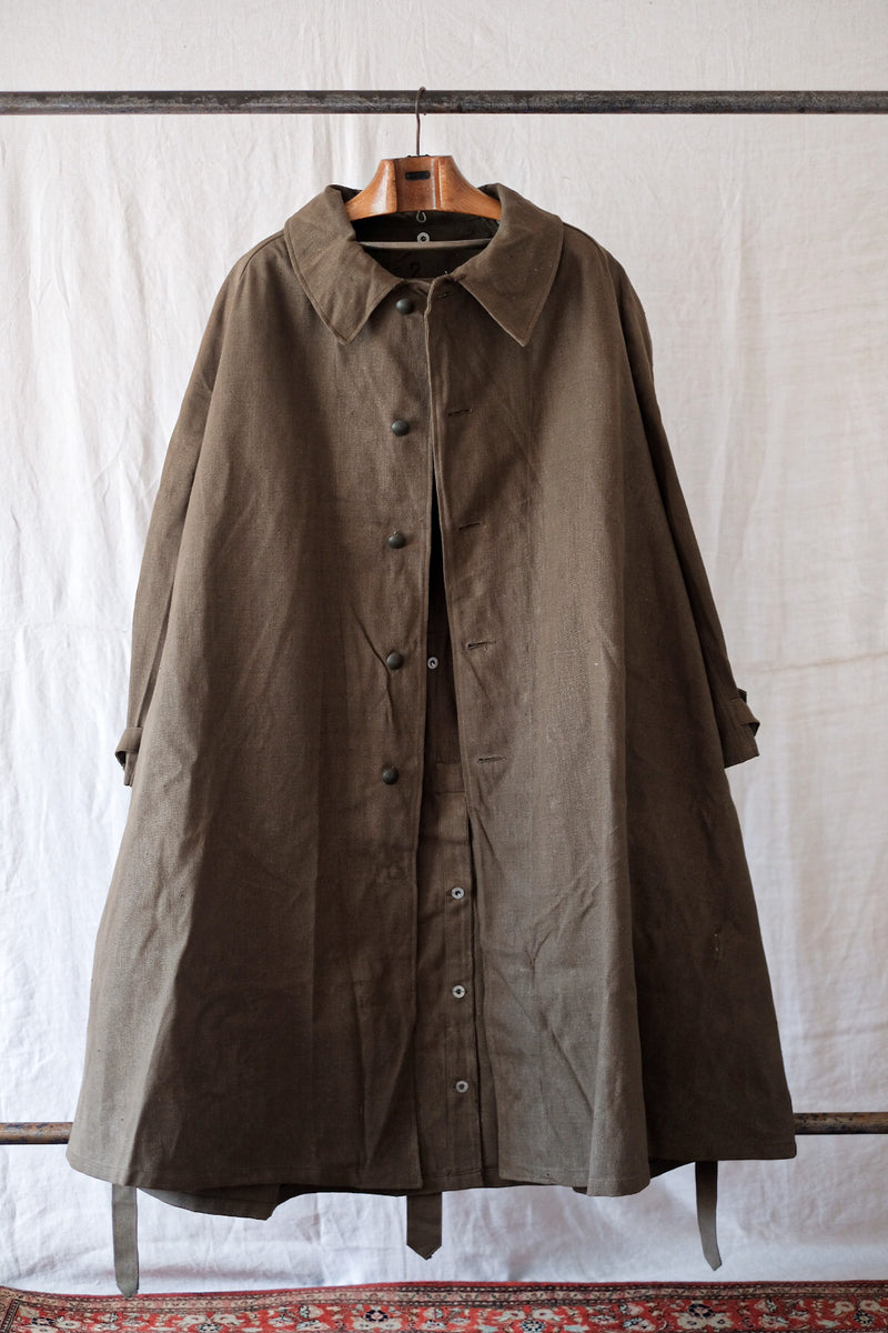 【~50's】French Army M35 Motorcycle Coat Size.2 "Dead Stock"