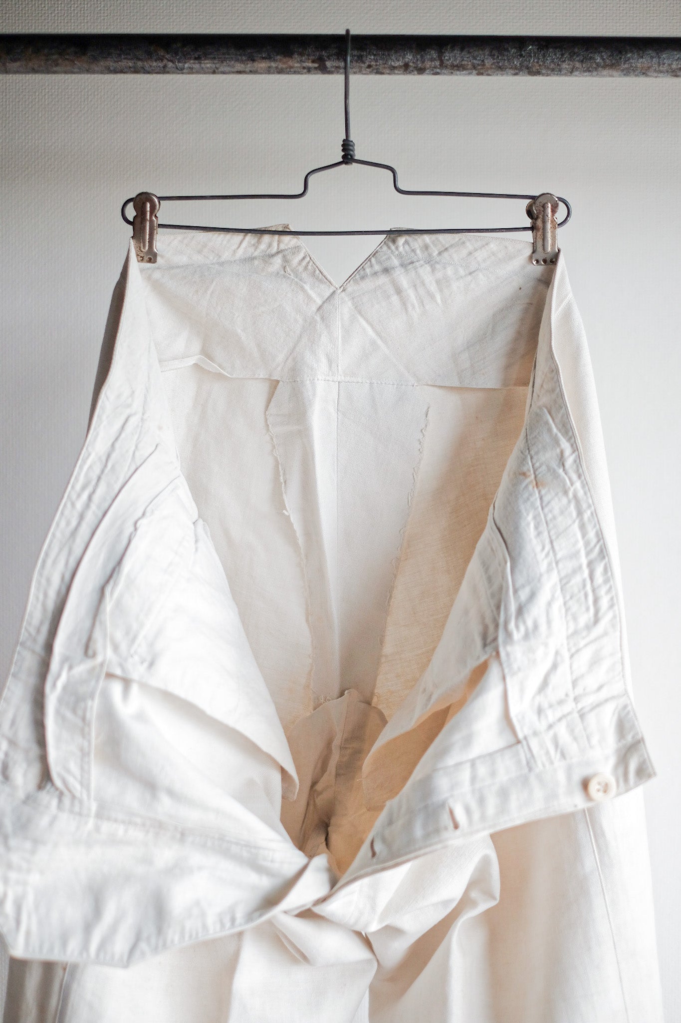 [〜30年代]法國復古亞麻工作褲