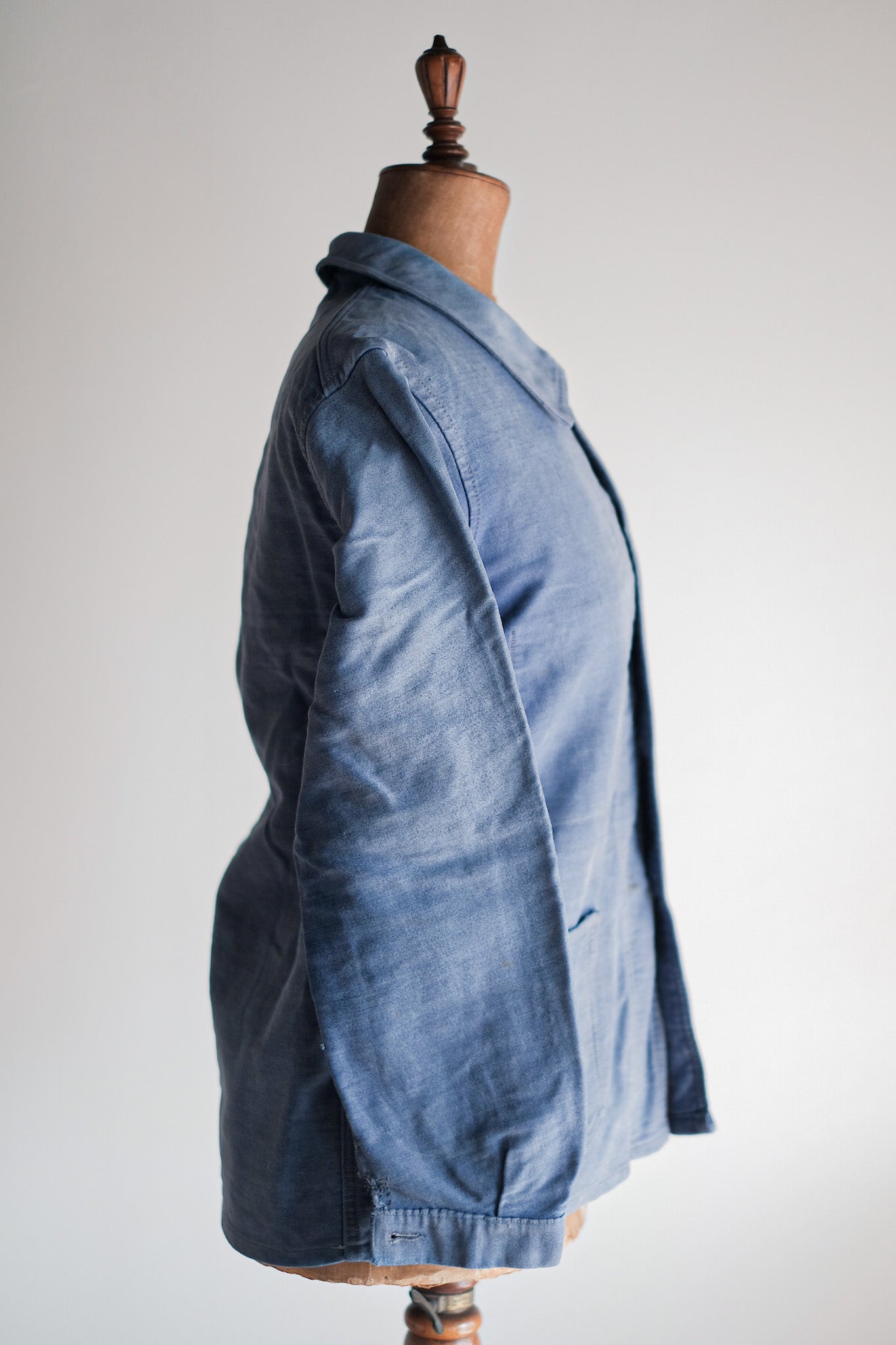 ［~40's］French Vintage Blue Moleskin Work Jacket