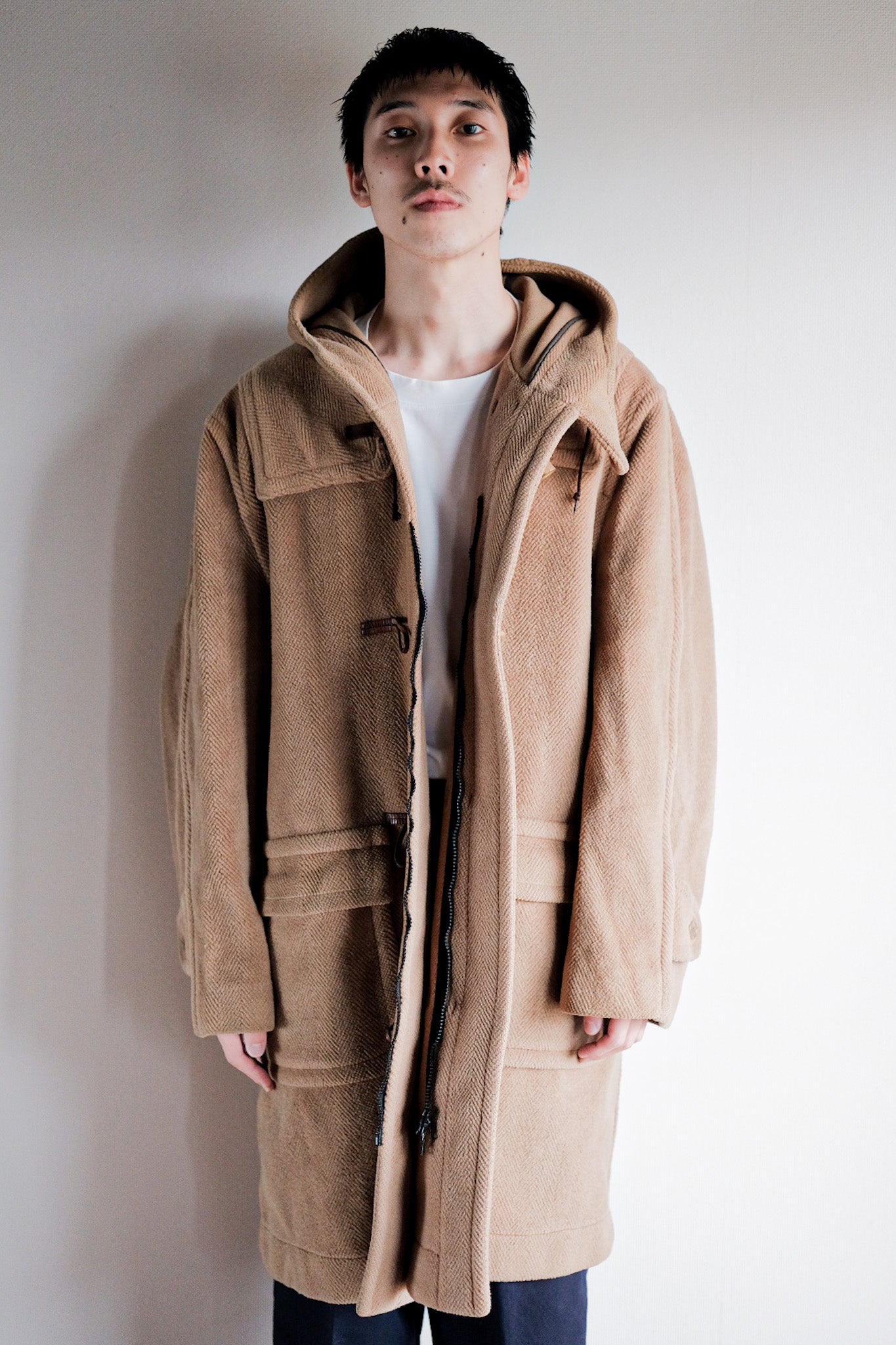 [~ 80's] OLD ENGLAND WOOL DUFFLE COAT MADE BY INVERTERE "MOORBROOK"