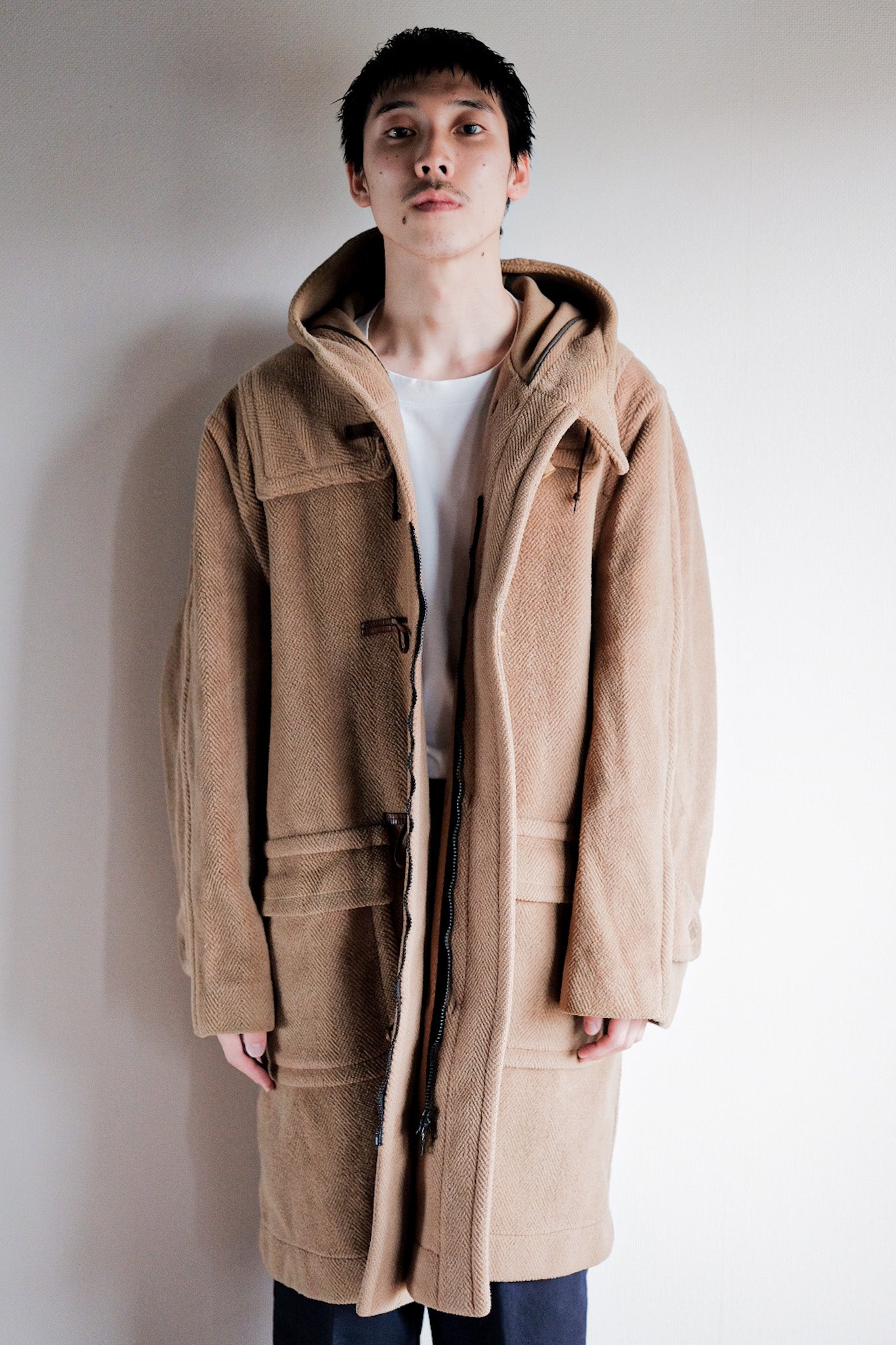 ［~80's］Old England Wool Duffle Coat Made by INVERTERE "Moorbrook"