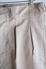 [~ 60's] กองทัพฝรั่งเศส M52 เสื้อกางเกงขนาดของ Chino ขนาด 80m "Dead Stock"