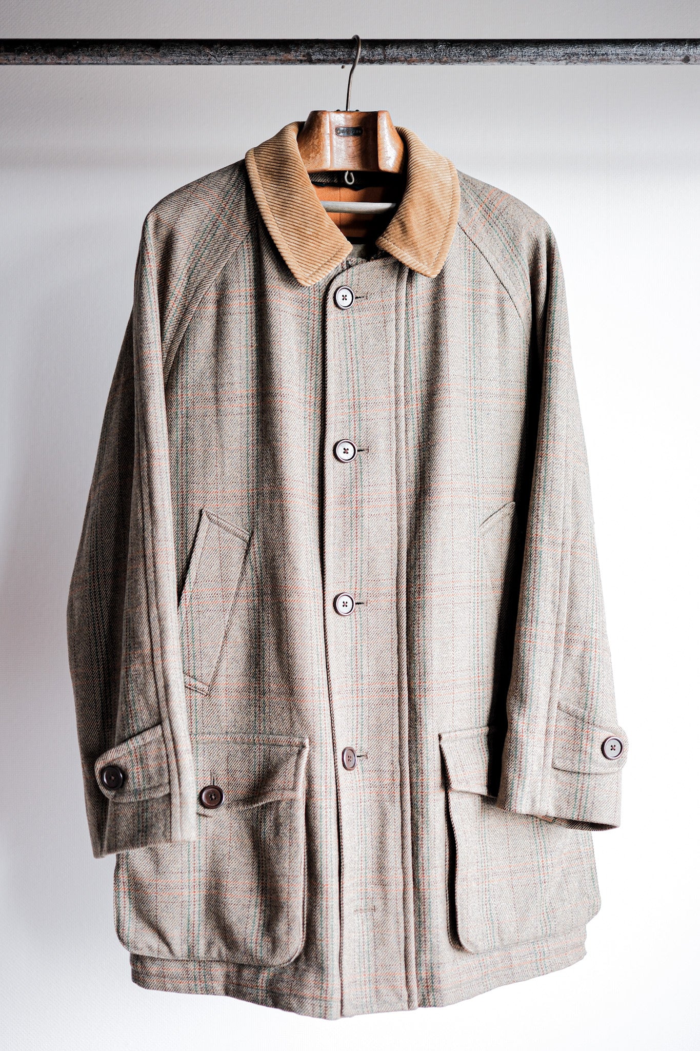 【~90's】Old INVERTERE Corduroy Collar Wool Jacket