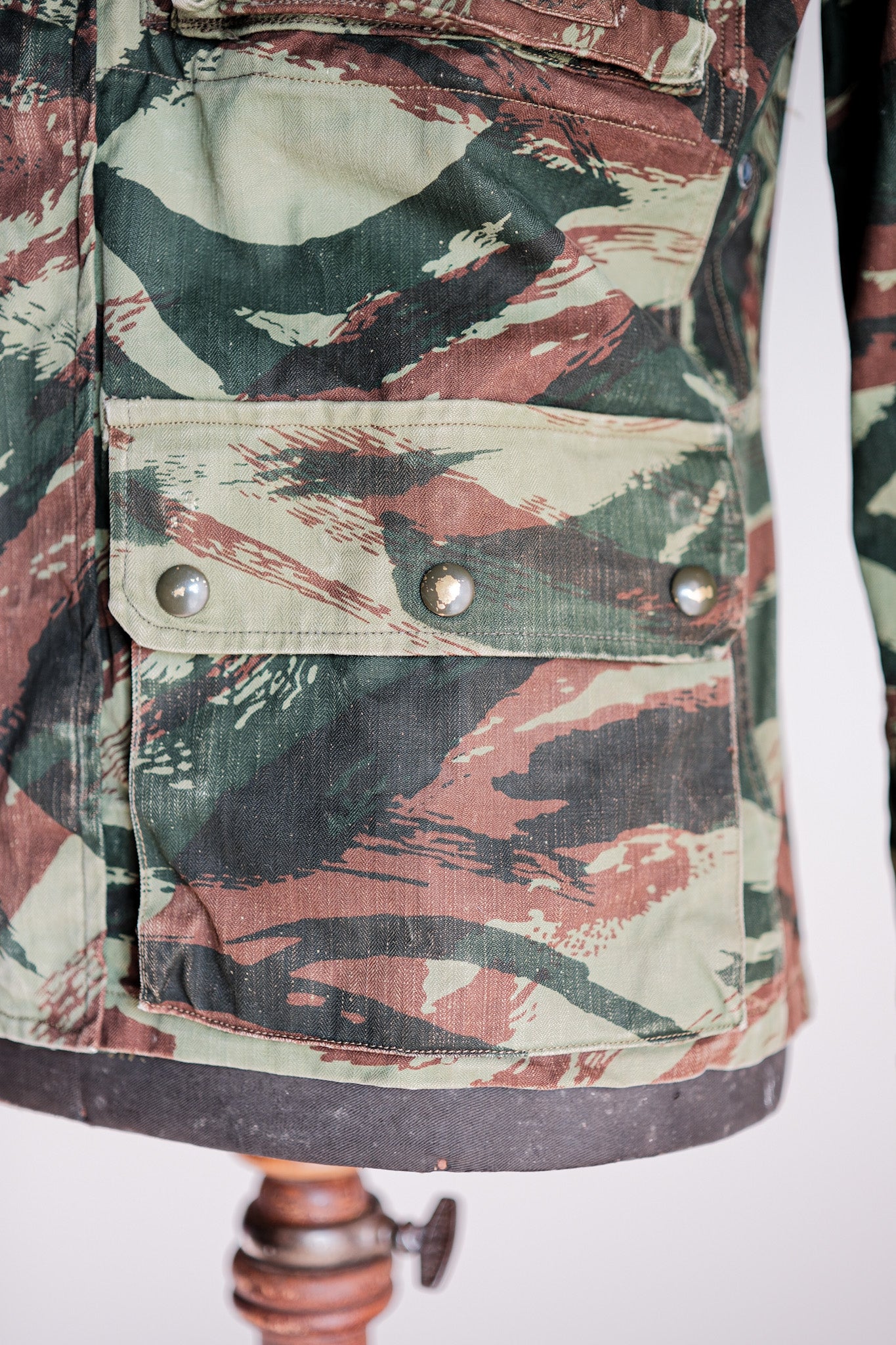 【~60's】French Army TAP47/56 Lizard Camo Paratrooper Jacket
