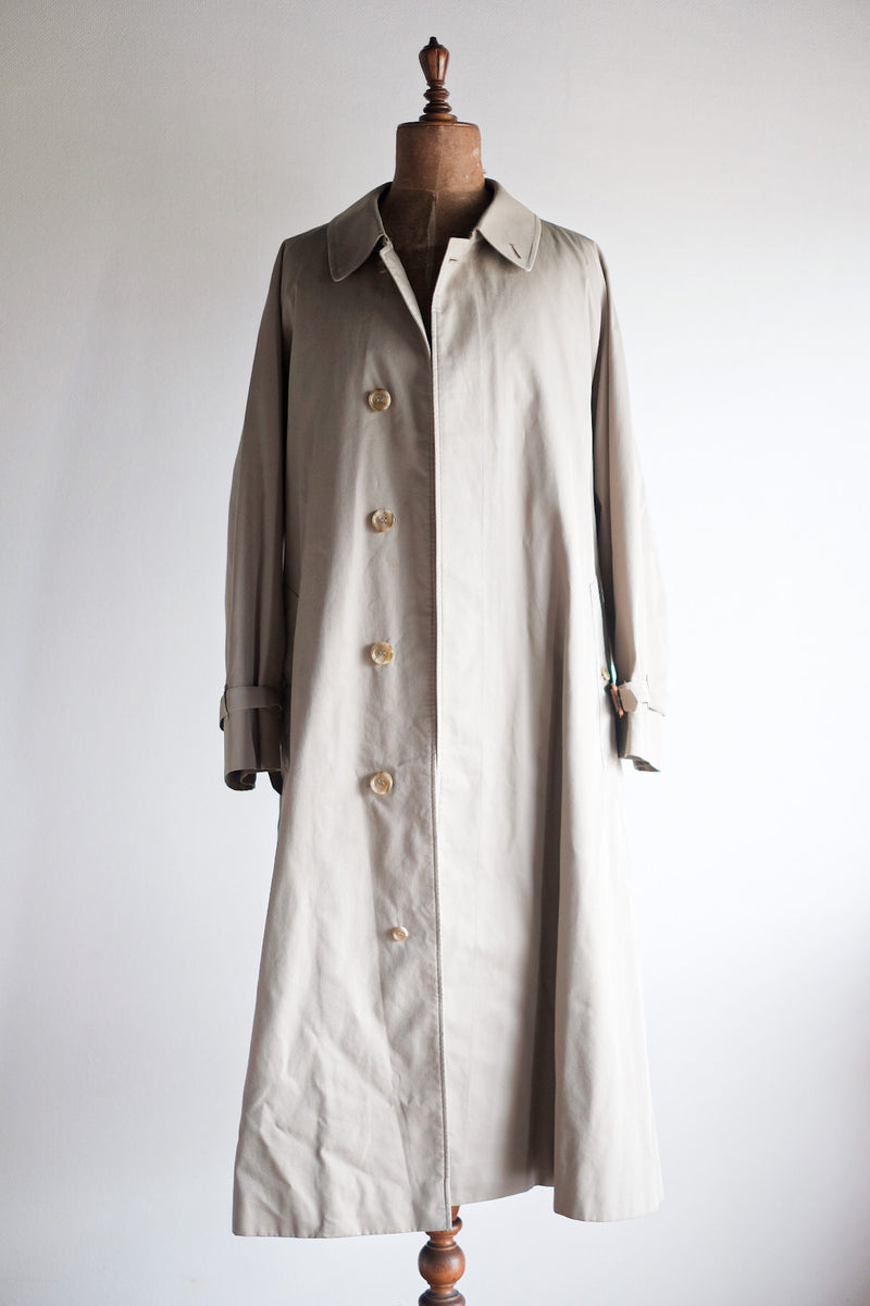 [~ 80's] Vintage Burberry Single Single Raglan Rider Coat Coat Coat C100 "Hans Alfred Ternerer"