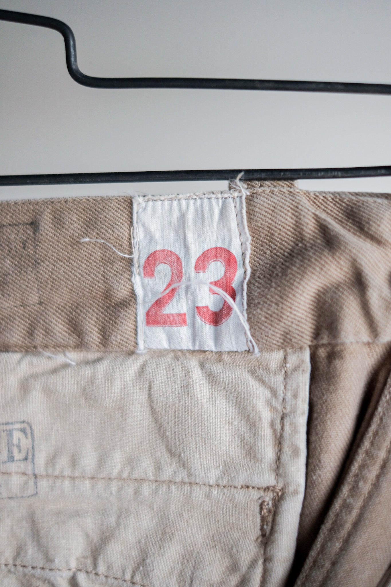 [~ 60's] Taille des pantalons chino de l'armée française M52.23