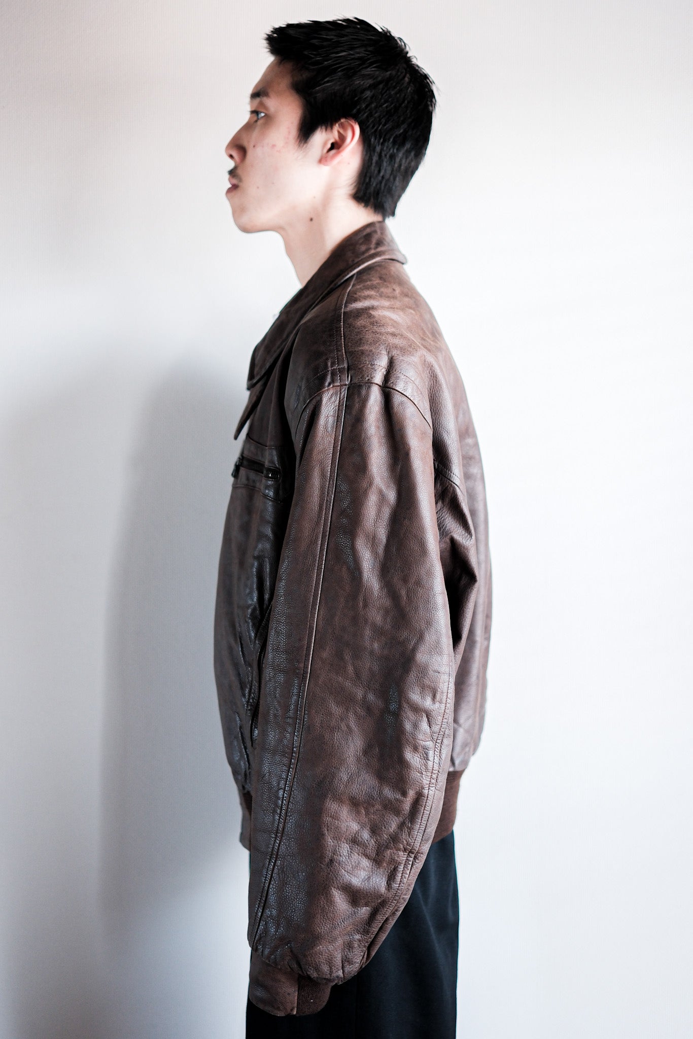 ［~90's］Old SERAPHIN Leather Jacket Size.52