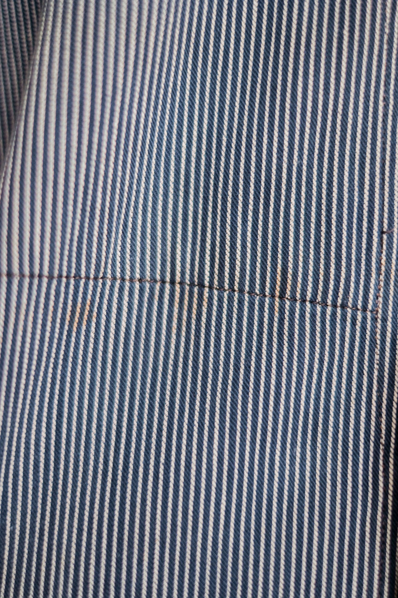 【~50's】French Vintage Cotton Striped Work Jacket "CGT"