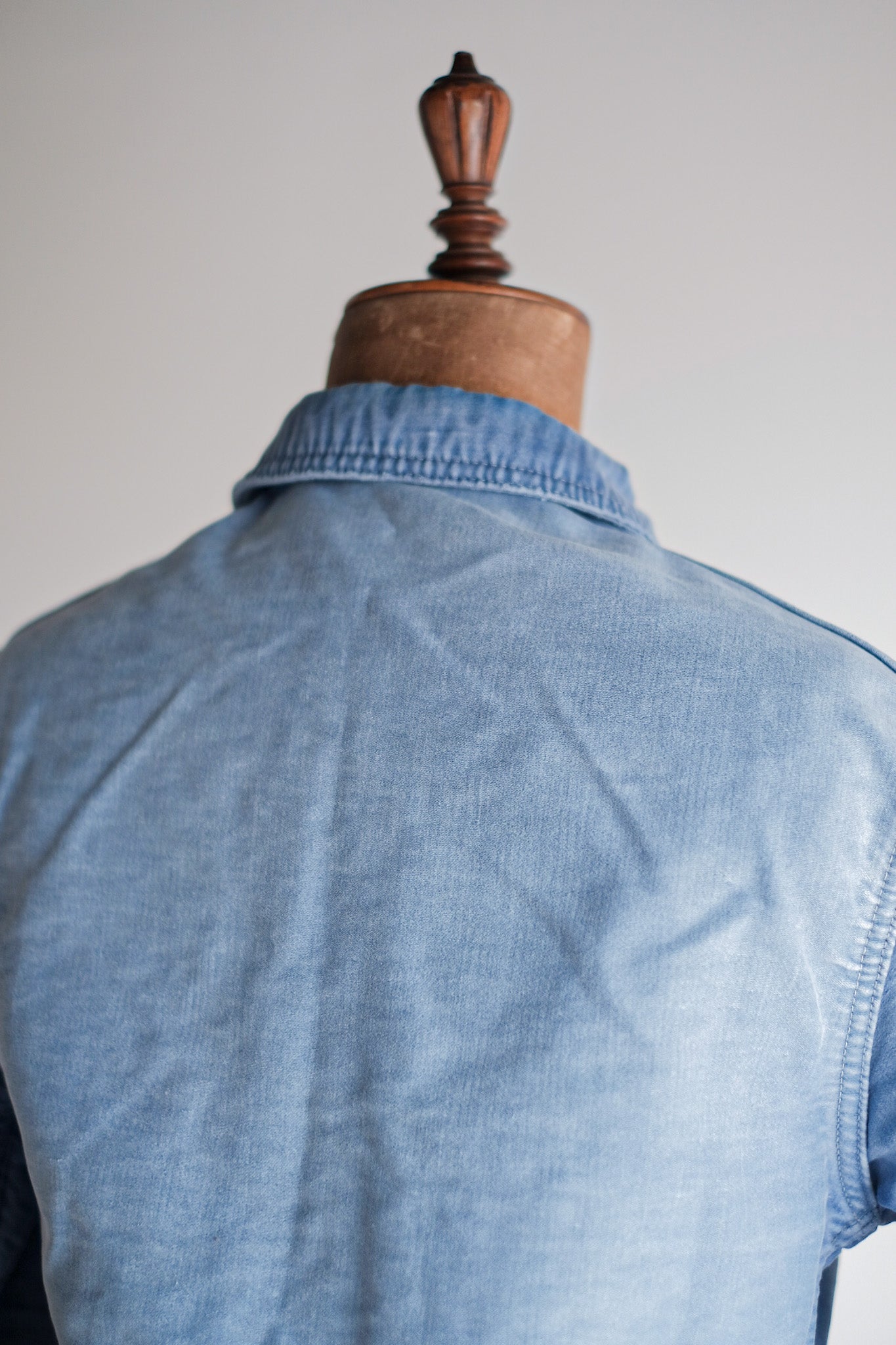 ［~50's］French Vintage Blue Moleskin Work Jacket "Le Mont St. Michel"
