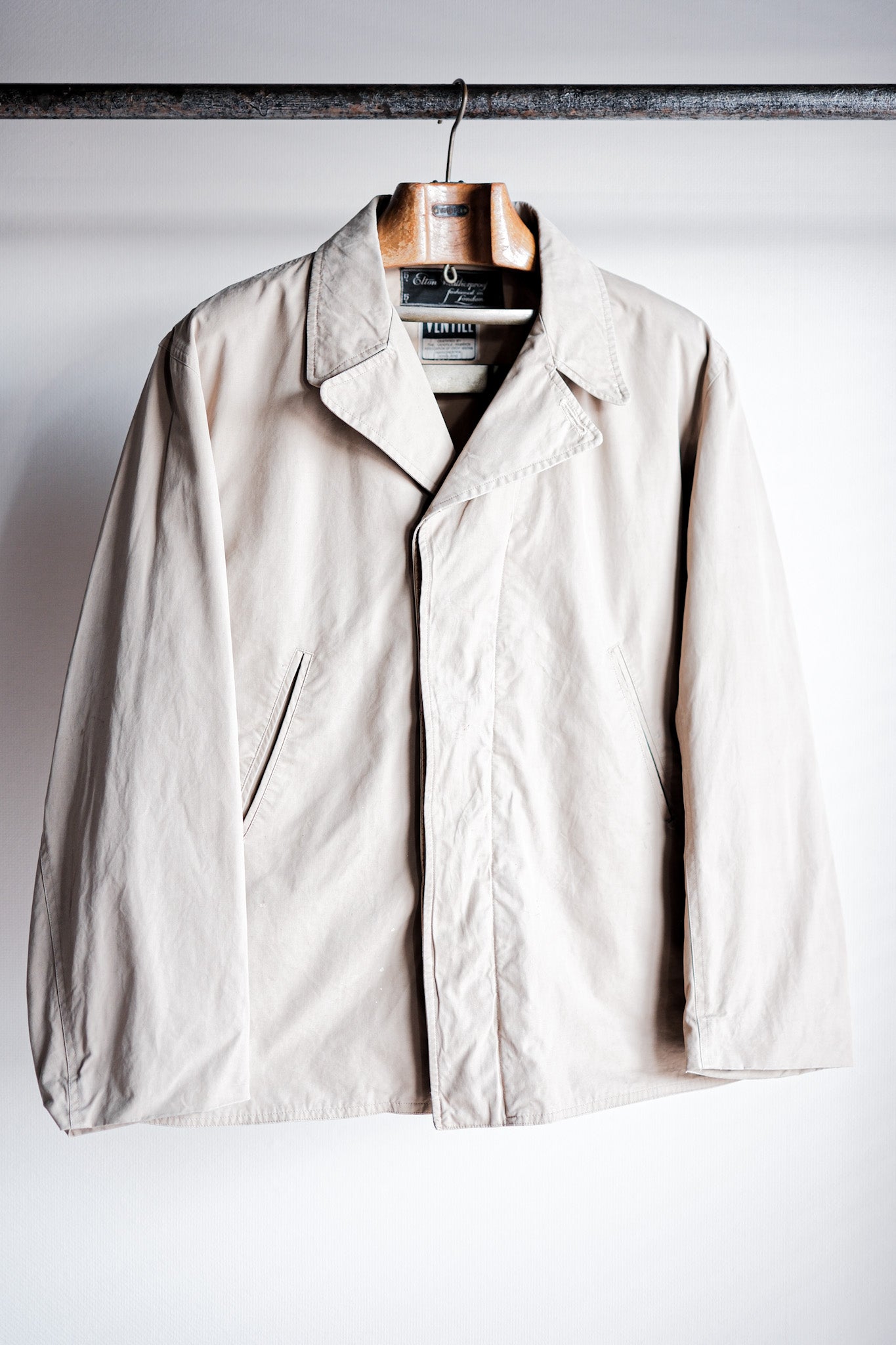 ［~50's］British Vintage Half Belt Ventile Jacket "Elton Weatherpoof"