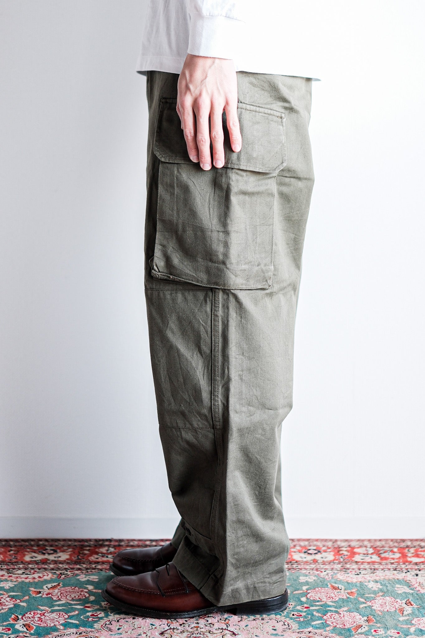 ［~60's］French Army M47 Field Trousers Size.23