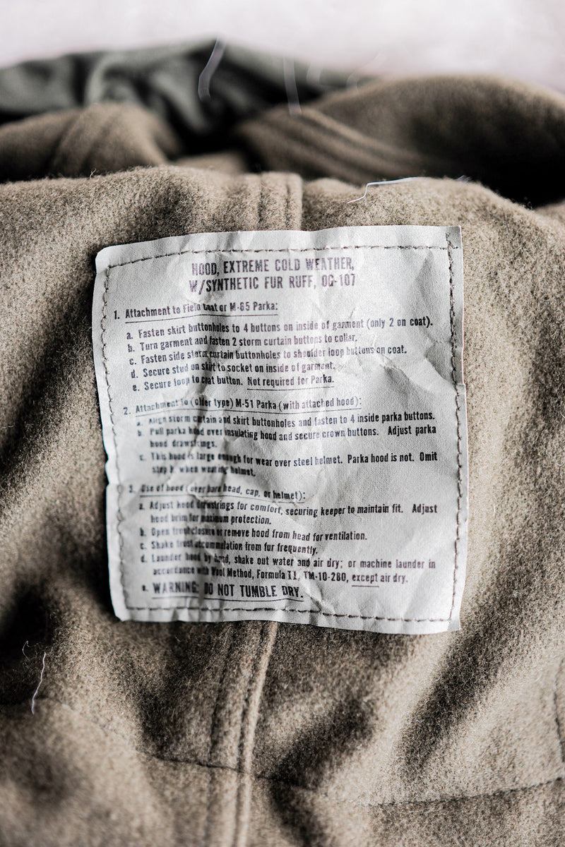 [~ 80's] สหรัฐอเมริกา M-65 Fishtail Parka size.marge "เต็มชุด"