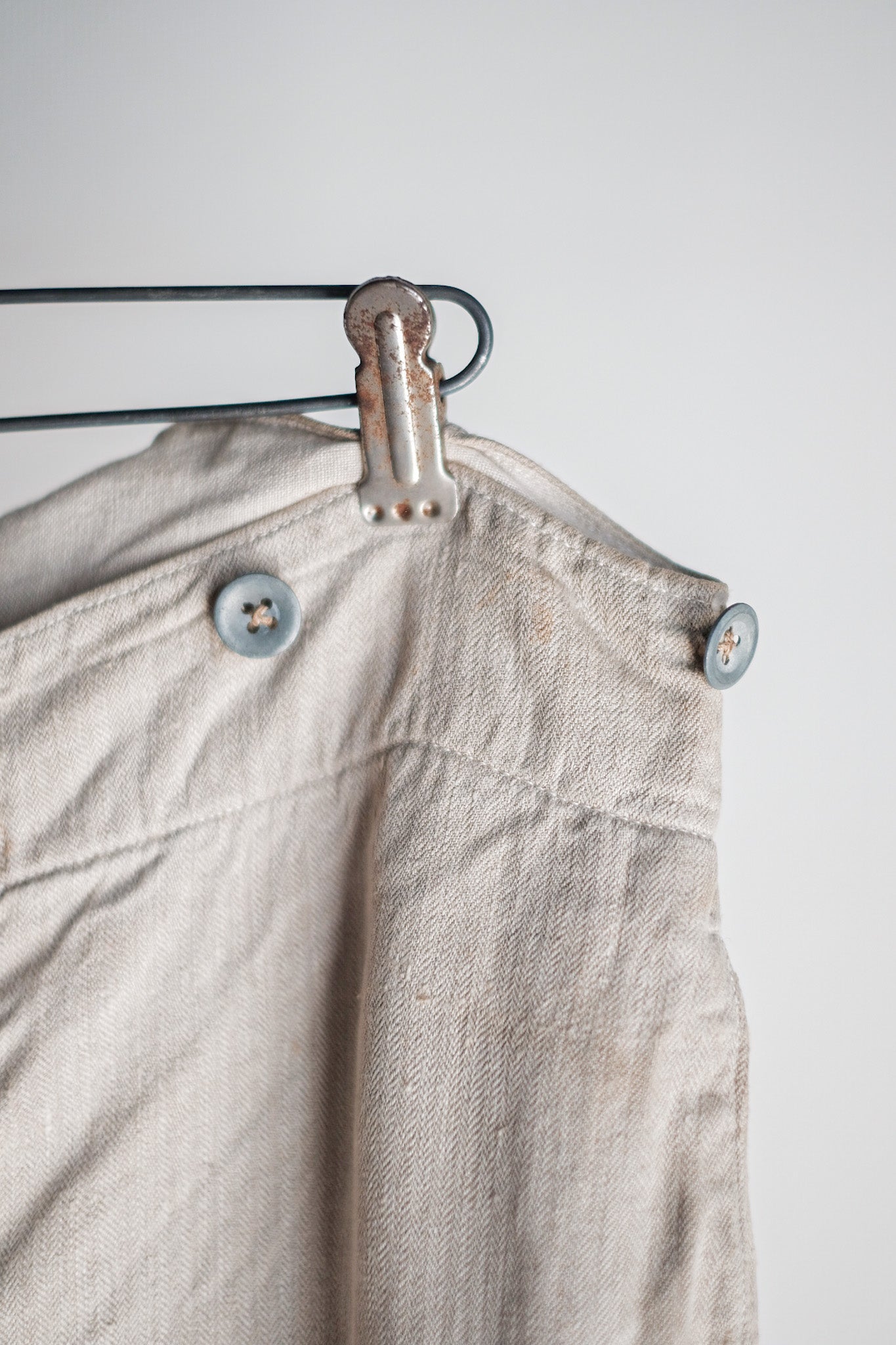 ［~40's］WW2 German Army Drillich HBT Linen Trousers