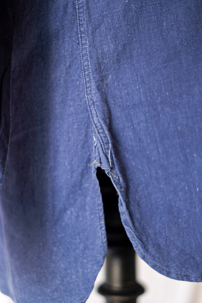 【~50's】French Army M45 Indigo Metis Shirt
