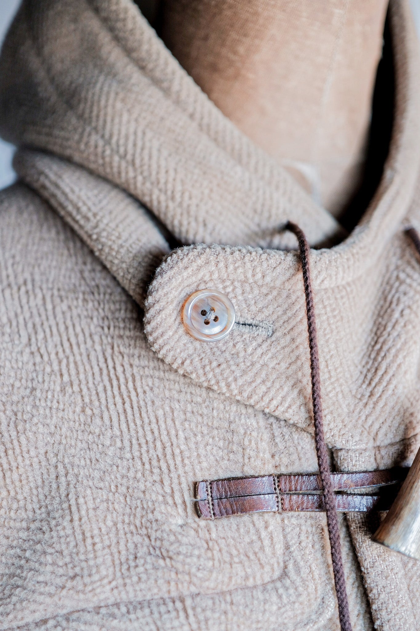 [~ 80's] Duffle-coat en laine de la vieille Angleterre fabriquée par Invertere "Moorbrook"