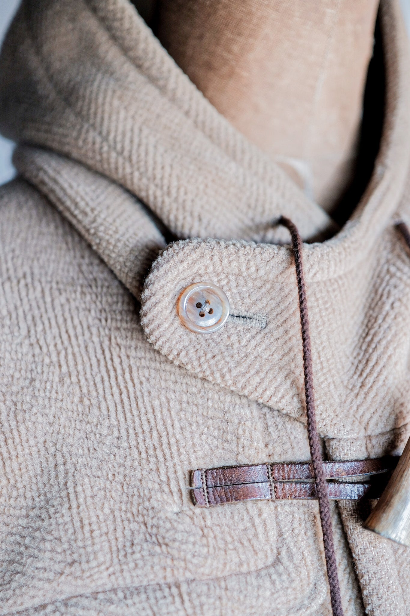 ［~80's］Old England Wool Duffle Coat Made by INVERTERE "Moorbrook"