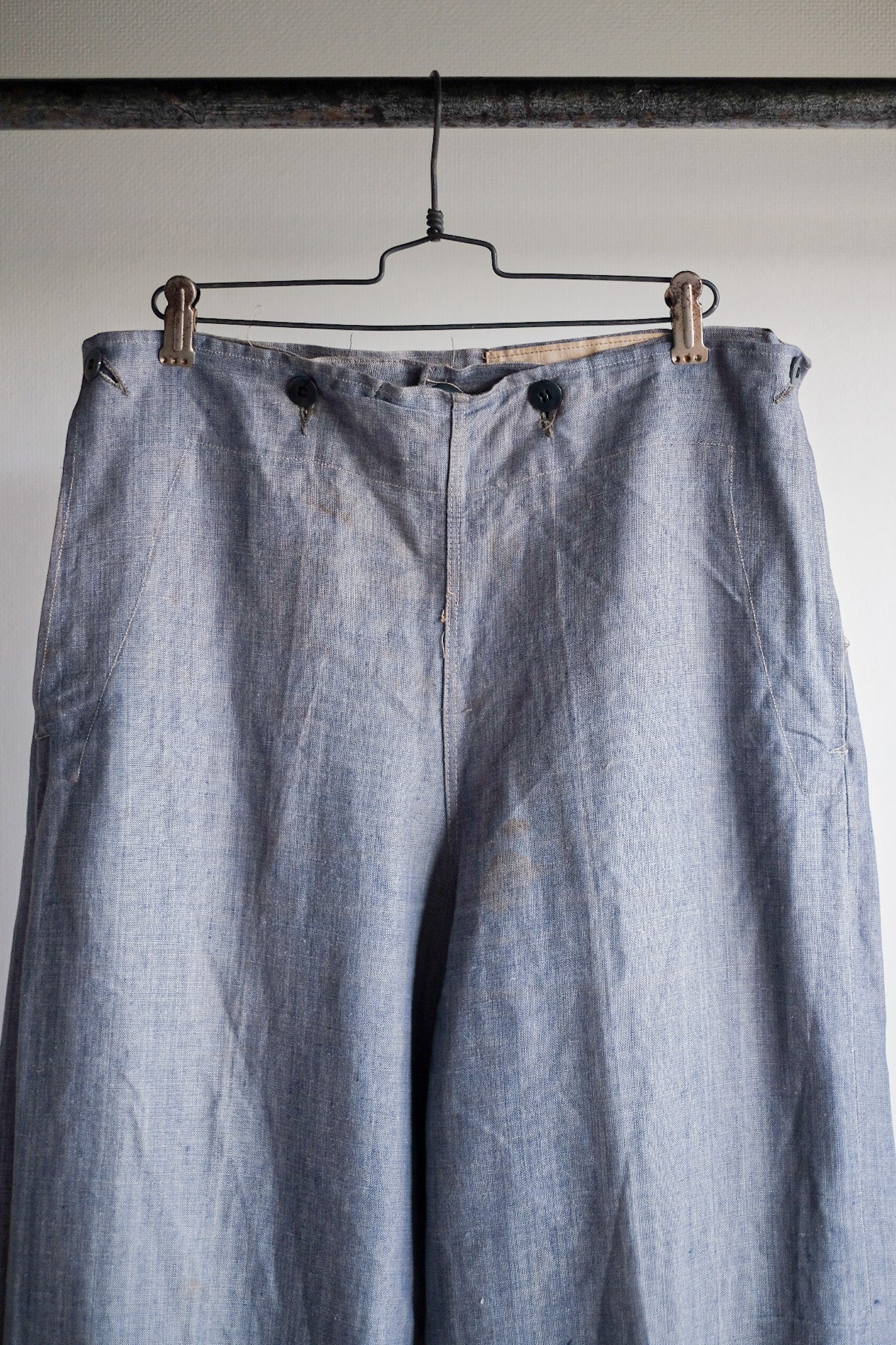 ［~50's］French Navy Ramie Linen Sailor Pant