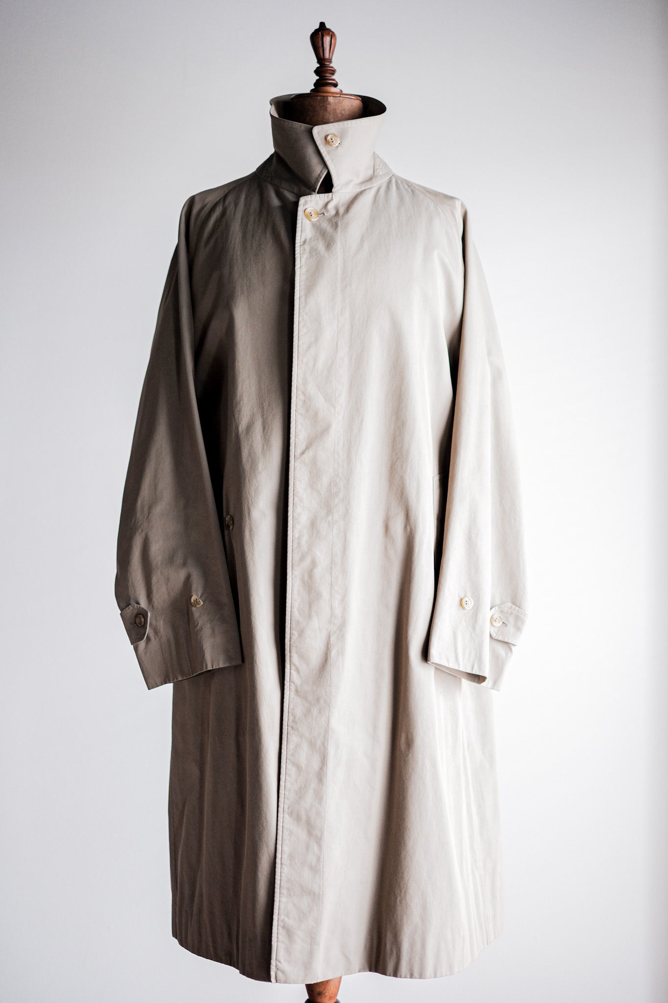 [~ 80's] Raglan Balmacaan Coat Single Vintage ของ Burberry ขนาด C100 Size.48REG