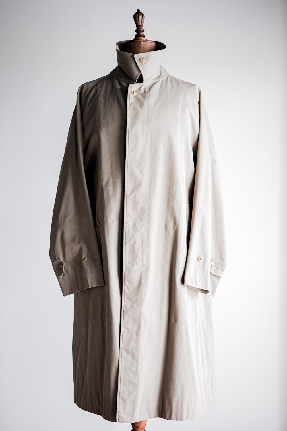 【~80's】Vintage Burberry's Single Raglan Balmacaan Coat C100 Size.48REG