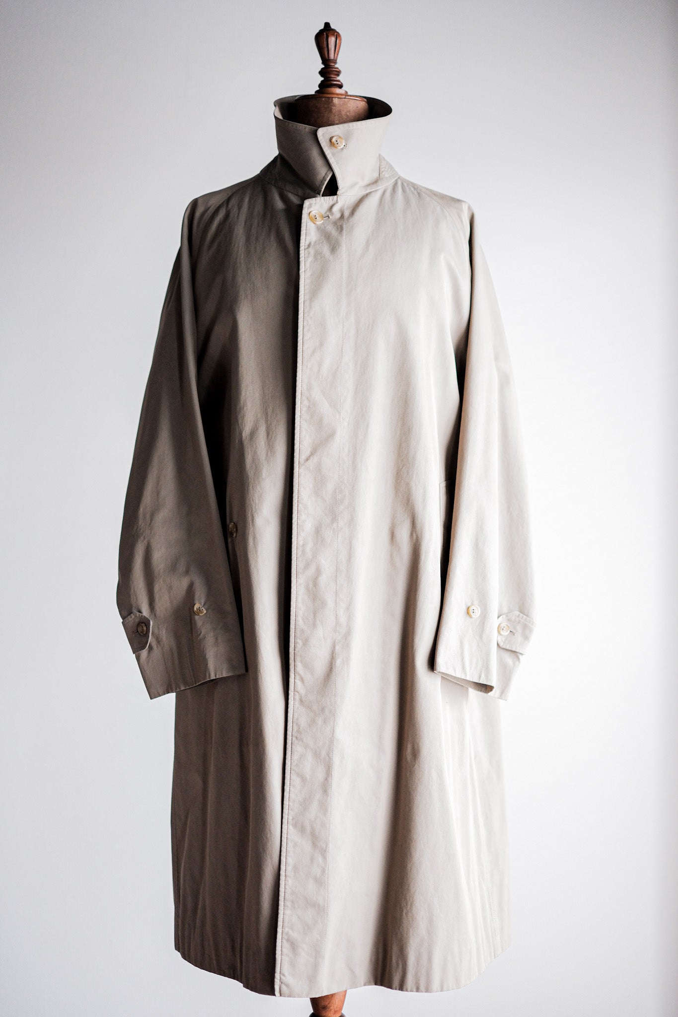 【~80's】Vintage Burberry's Single Raglan Balmacaan Coat C100 Size.48REG