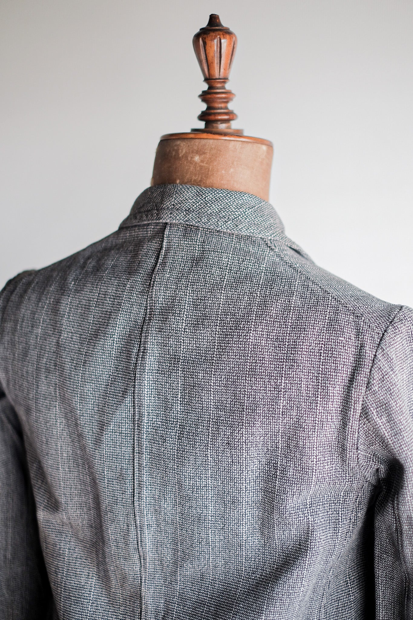 ［~30's］French Vintage Cotton Checked Sack Jacket