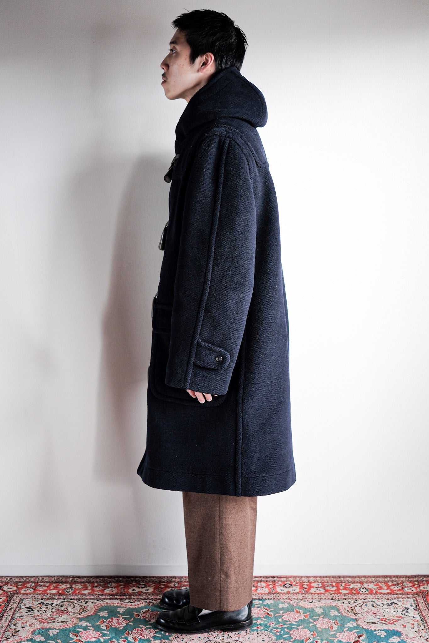 【~90's】Old INVERTERE Wool Duffle Coat "Moorbrook"