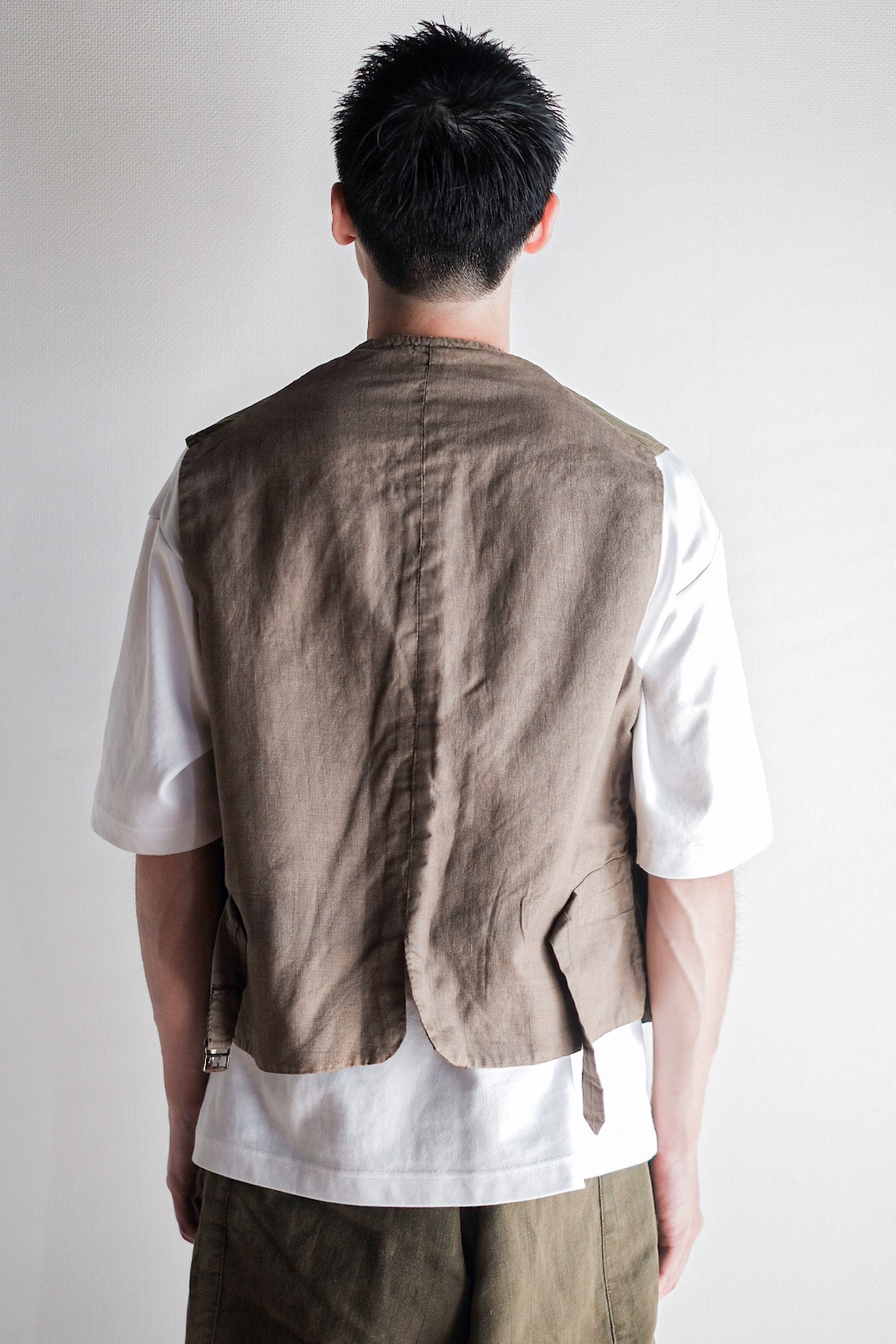 ［~20's］French Vintage Moss Green Hunting Gilet & Jodhpurs "Au Louvre"