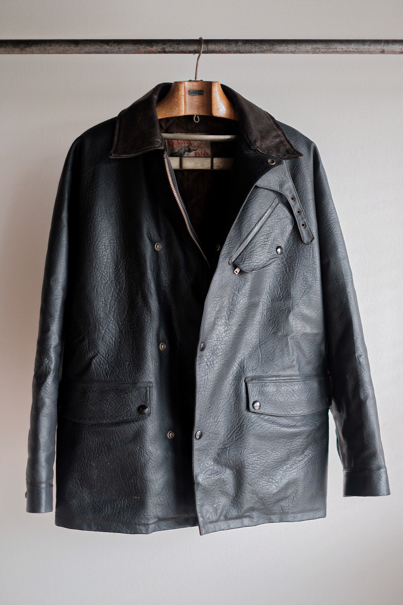［~50's］Vintage Belstaff P.V.C Suit "BLACK PANTHER"