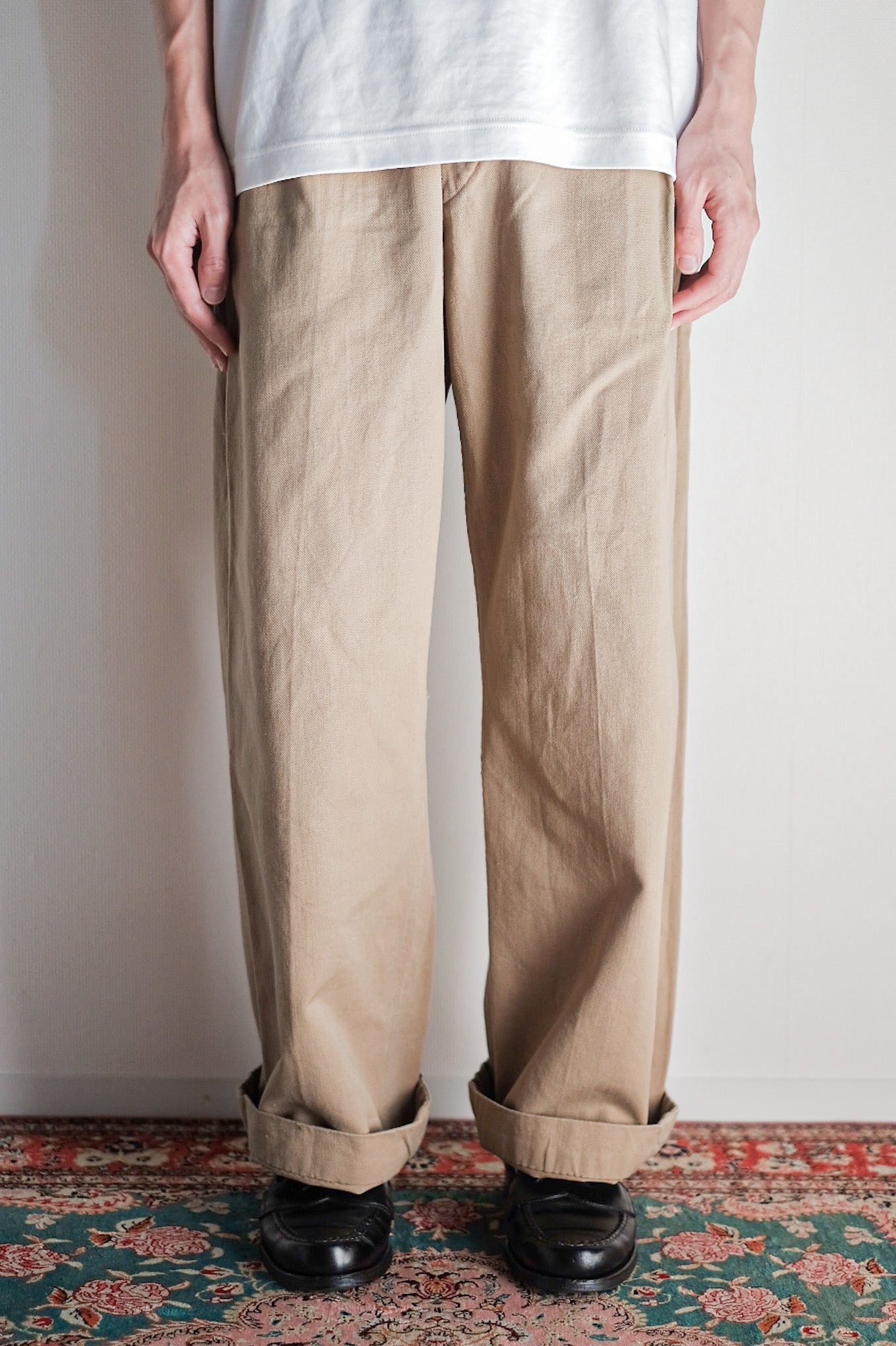 ［~50's］French Army M52 Chino Trousers Size.84M