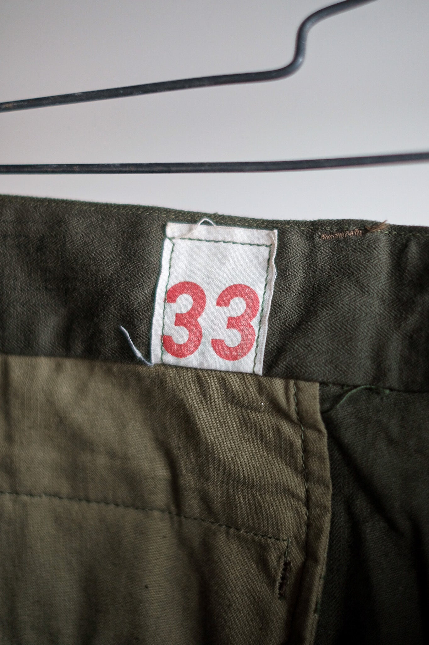 [〜60年代]法國陸軍M47野外褲子的大小。33“死股”