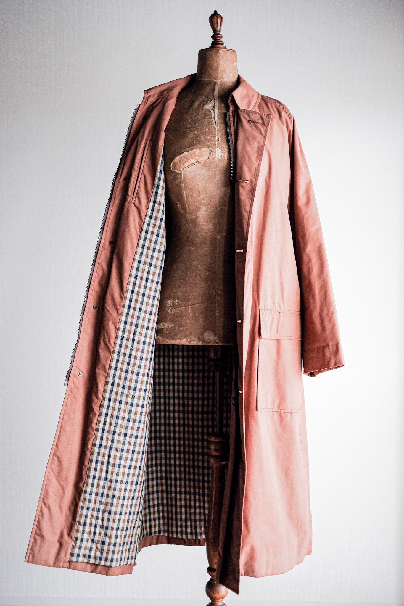 ［~80's］Vintage Aquascutum Single Raglan Soutien Collar Coat