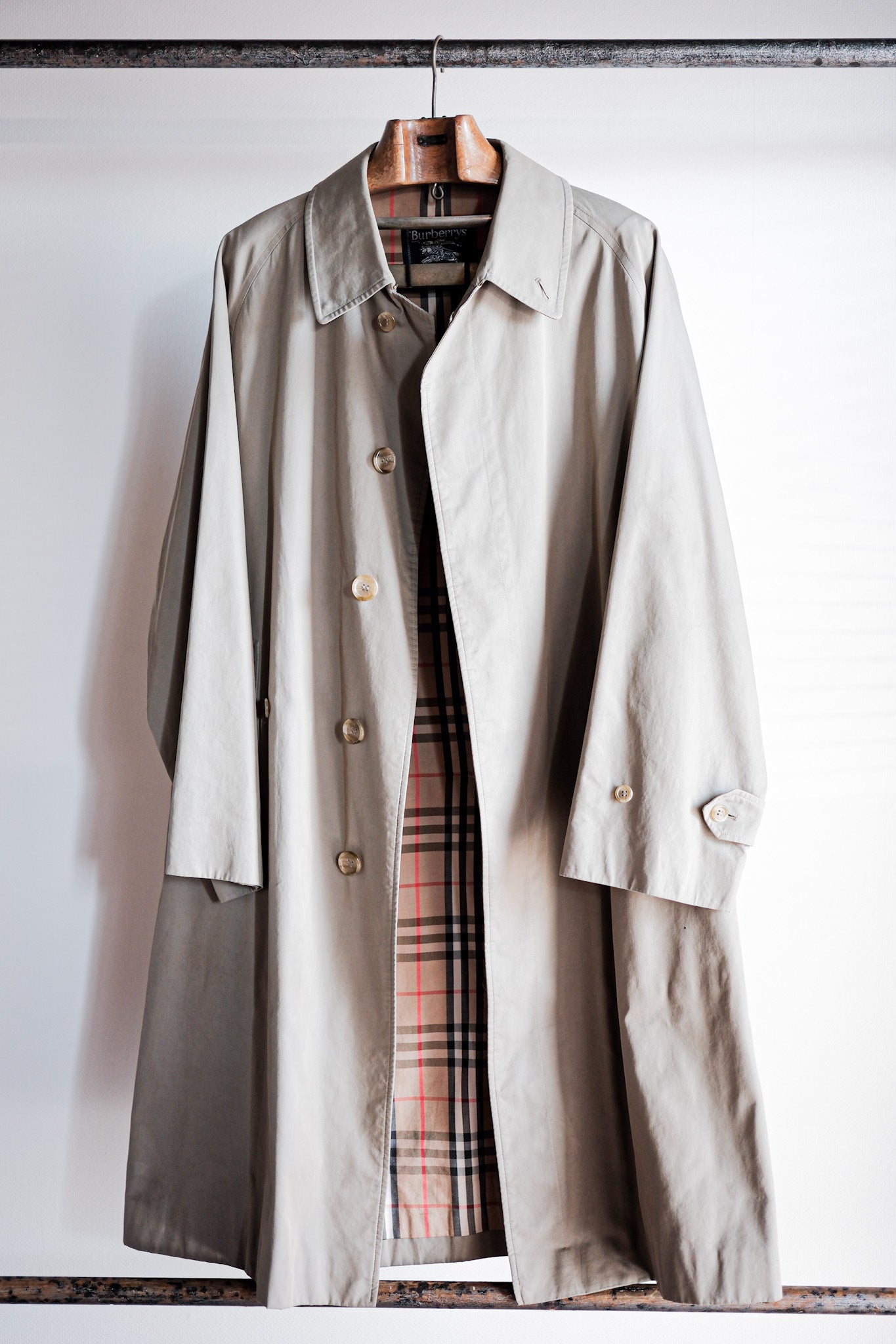 【~80's】Vintage Burberry's Single Raglan Balmacaan Coat C100 Size.48REG
