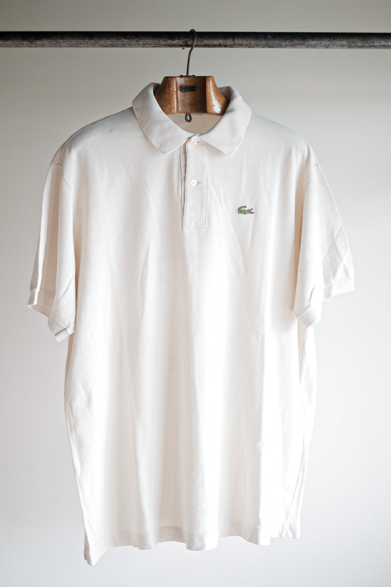［~80's］CHEMISE LACOSTE S/S Polo Shirt Size.7 "Ecru"