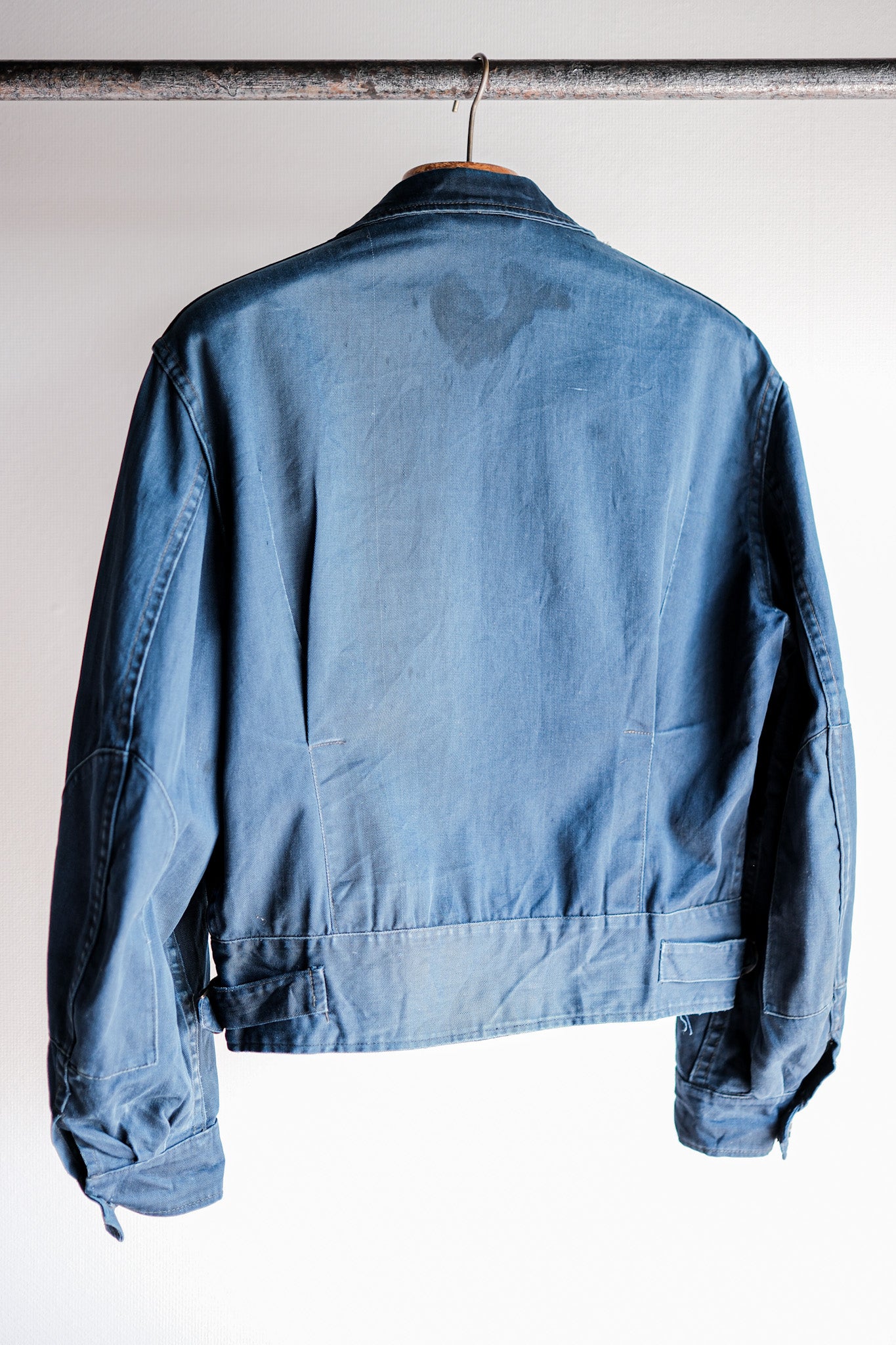 [〜60年代]加拿大皇家海軍靛藍棉花斜紋夾克夾克大小。