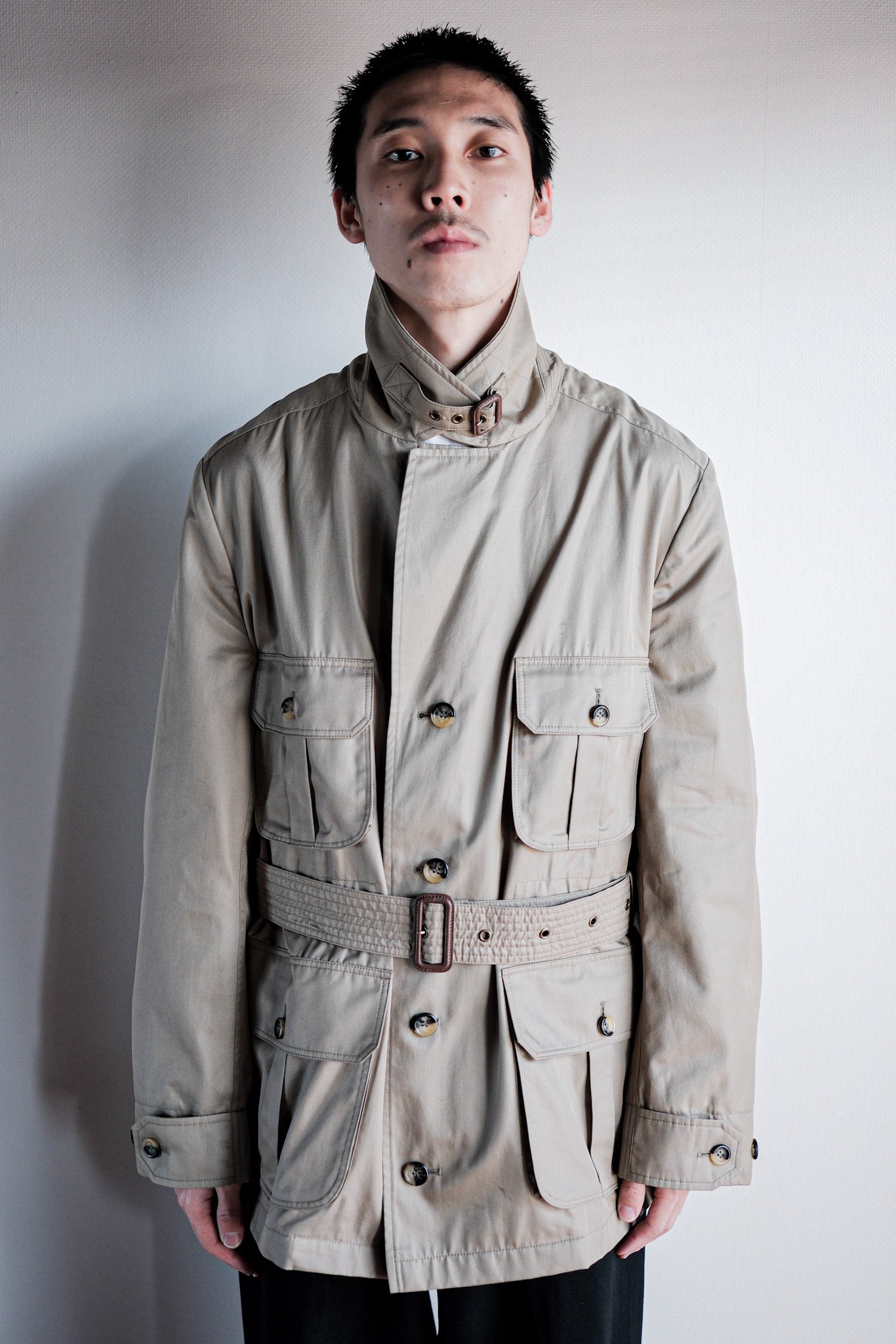 ［~00’s］Grenfell Safari Style Jacket With Chin Strap
