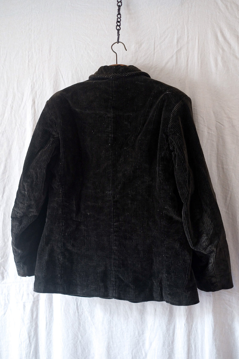 【~50's】French Vintage Dark Brown Corduroy Jacket