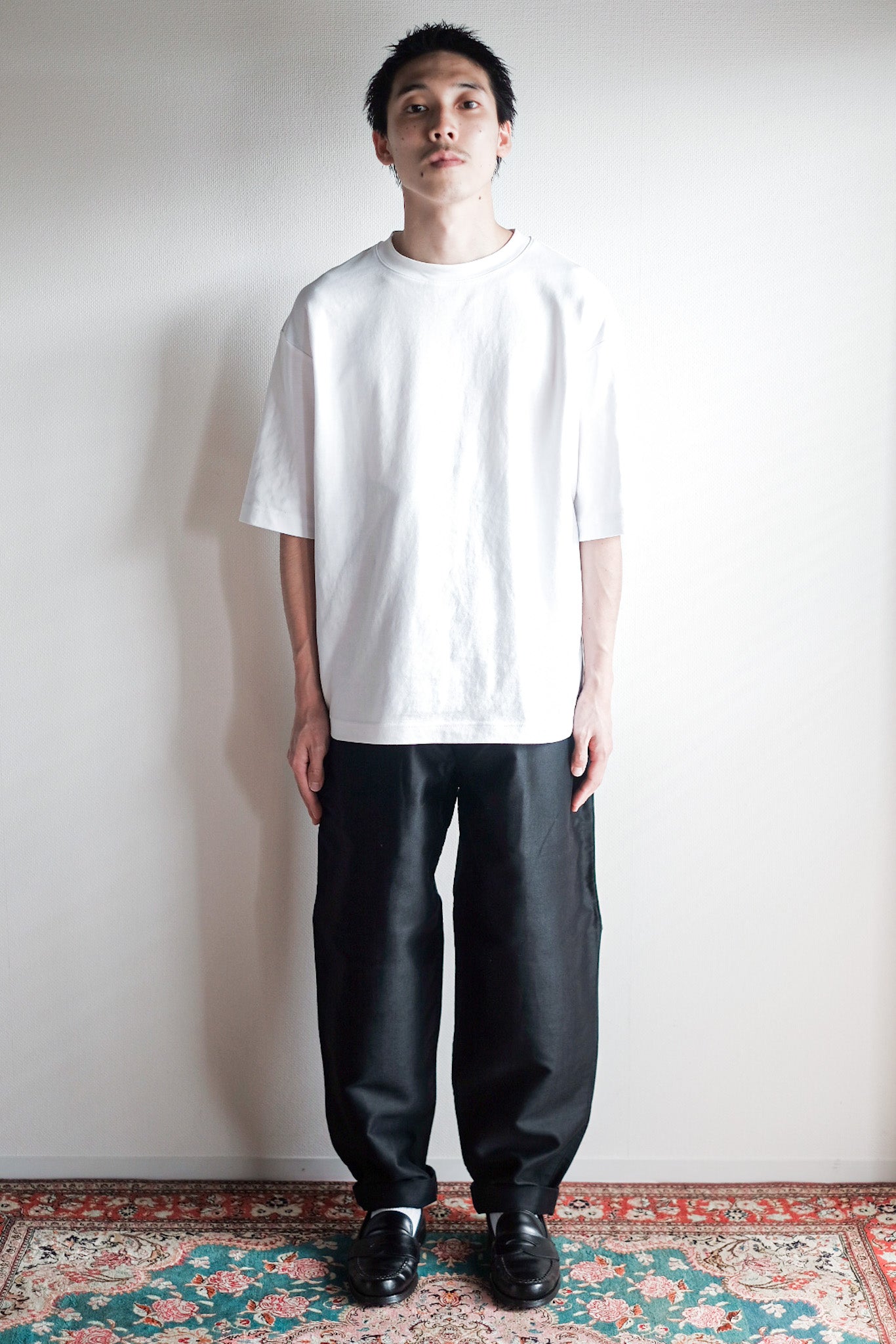 【~30's】French Vintage Black Moleskin Work Pants "Le Mont St. Michel" "Dead Stock"
