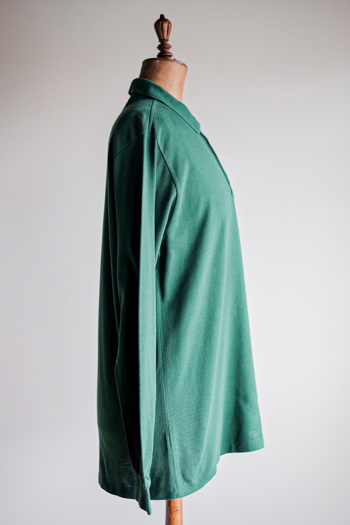 ［~80's］CHEMISE LACOSTE L/S Polo Shirt Size.5 "Forest Green"