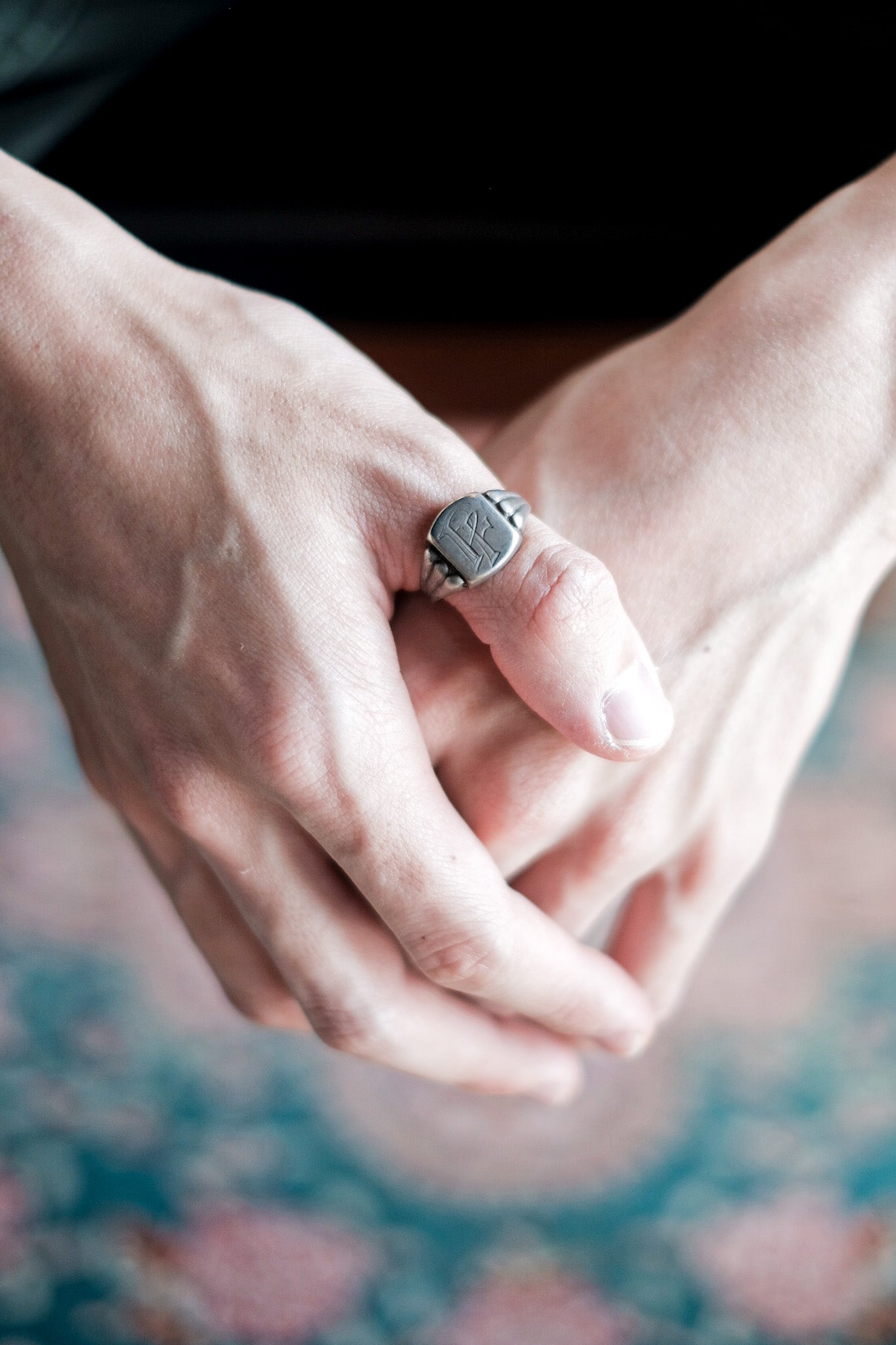 ［~70’s］Europe Vintage Silver 800 Ring
