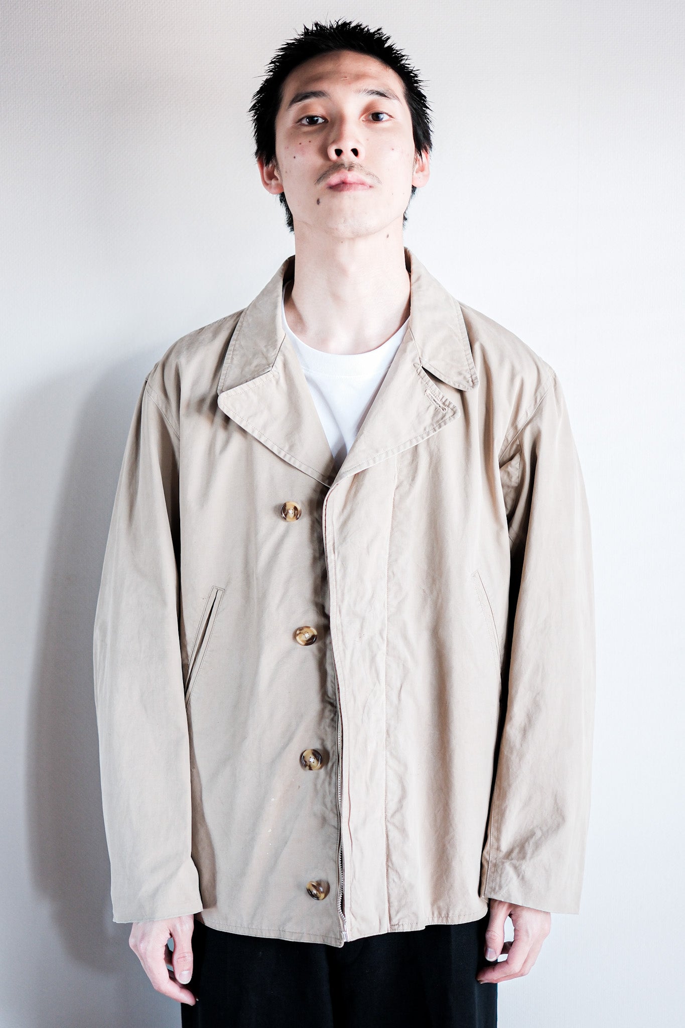 ［~50's］British Vintage Half Belt Ventile Jacket "Elton Weatherpoof"