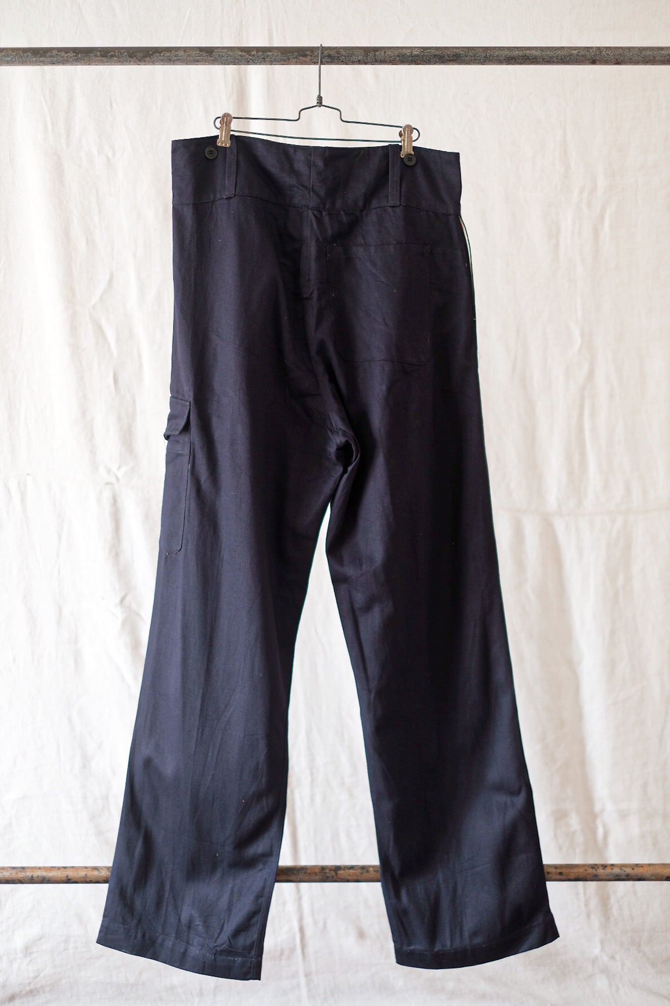 [~ 40's] pantalon de forage bleu de la marine royale