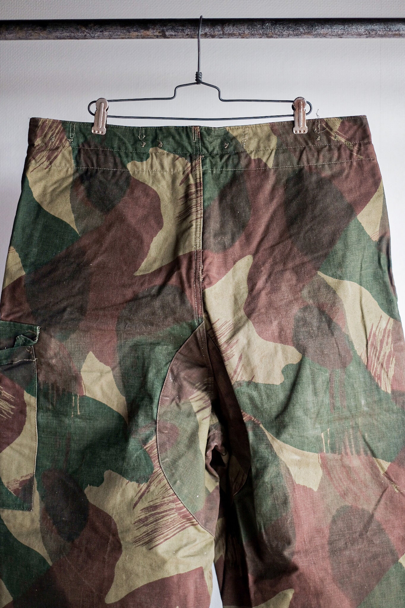 【~50's】Belgium Army Brushstroke Camo Airborne Pant Size.3