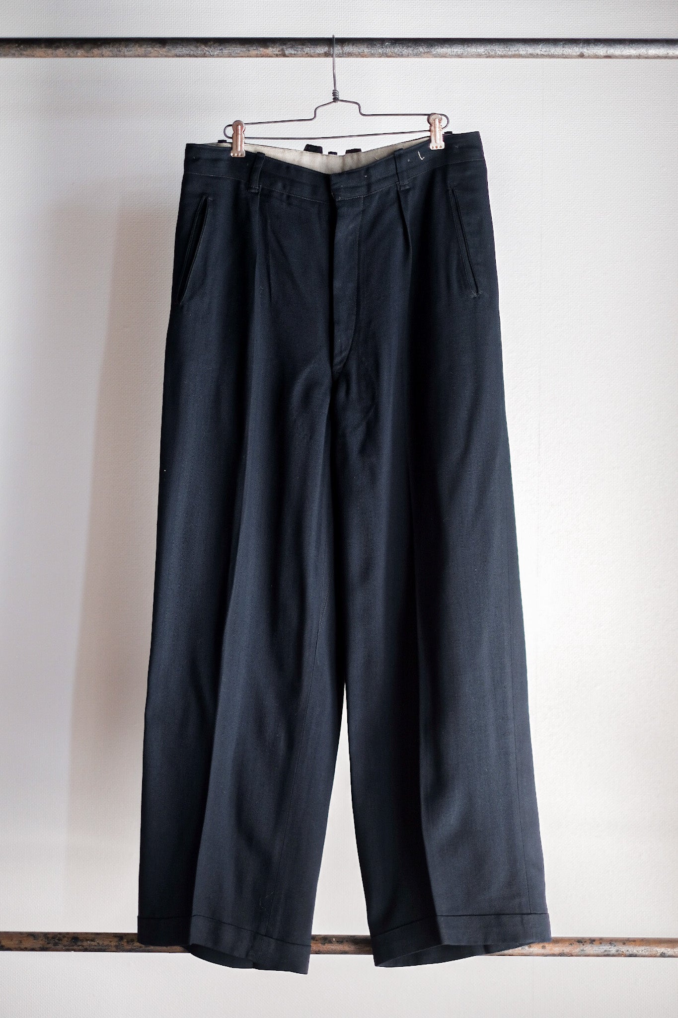 [~ 40's] German Vintage Rayon Wool Trousers
