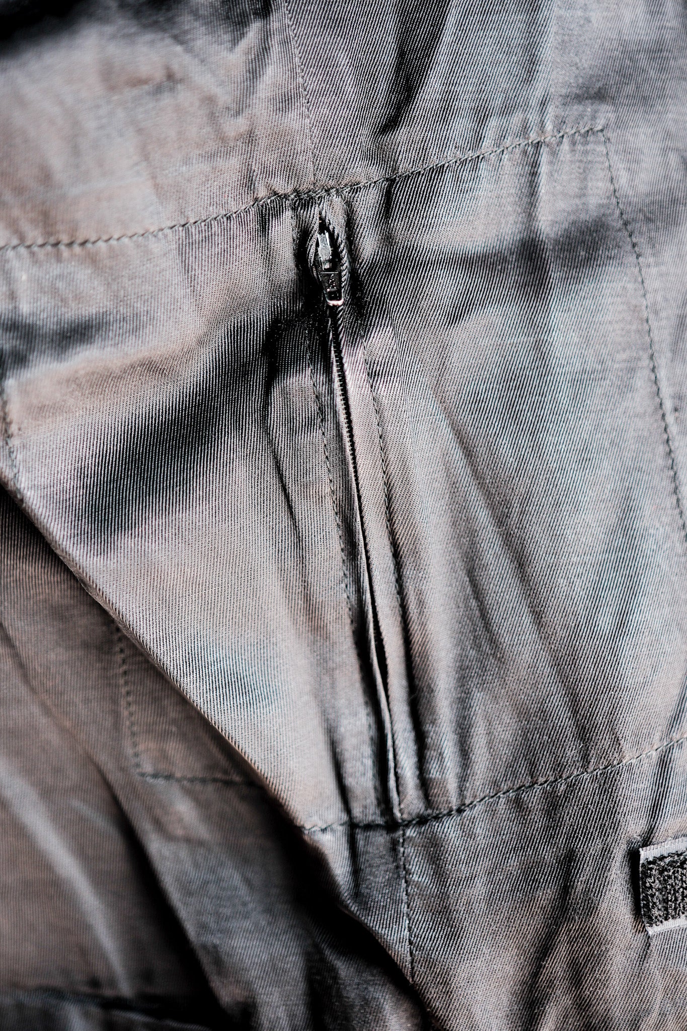 ［~70's］French Air Force Pilot Leather Jacket With Chin Strap