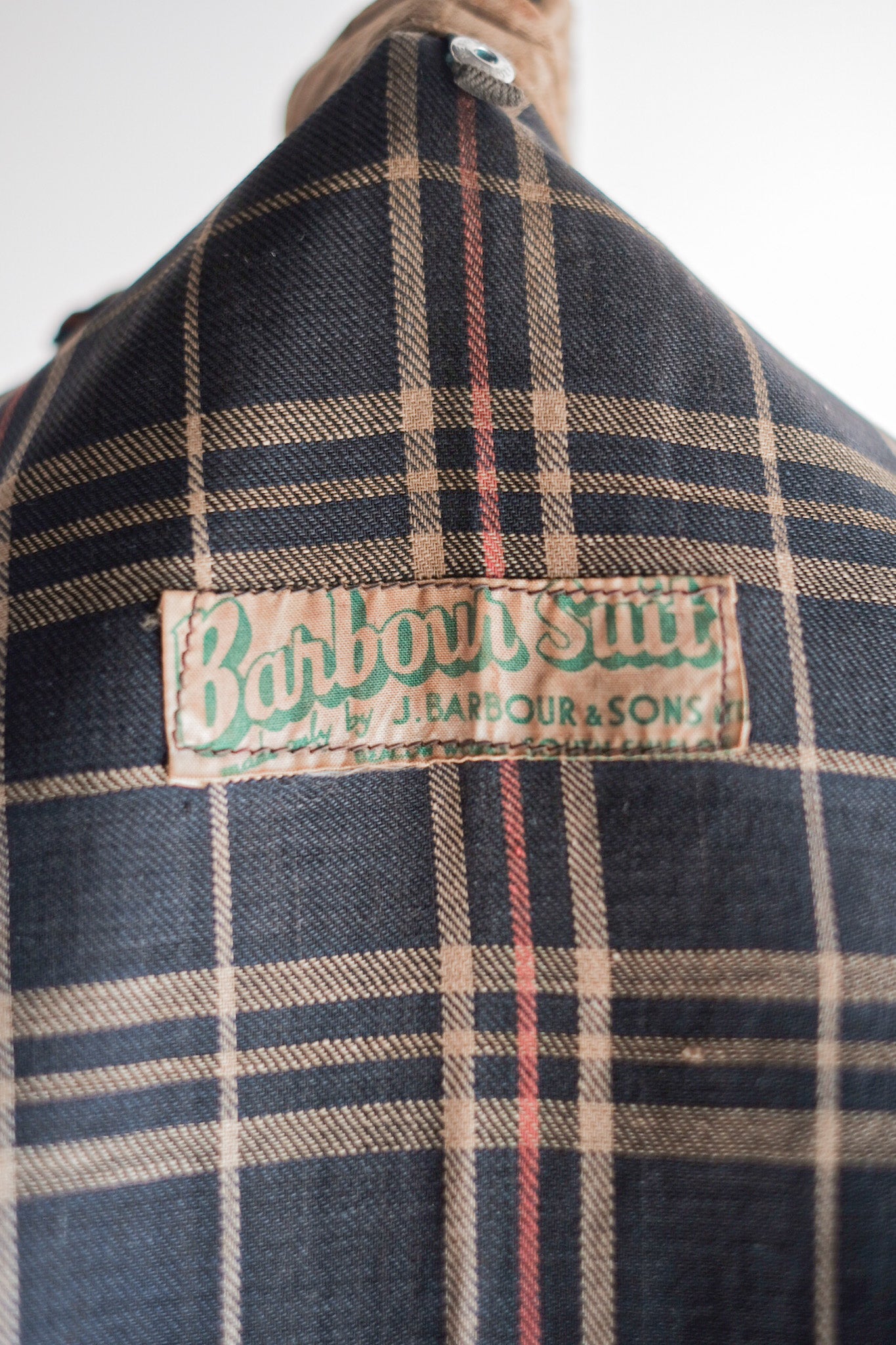 【~40's】Vintage Barbour "INTERNATIONAL SUIT" White Label