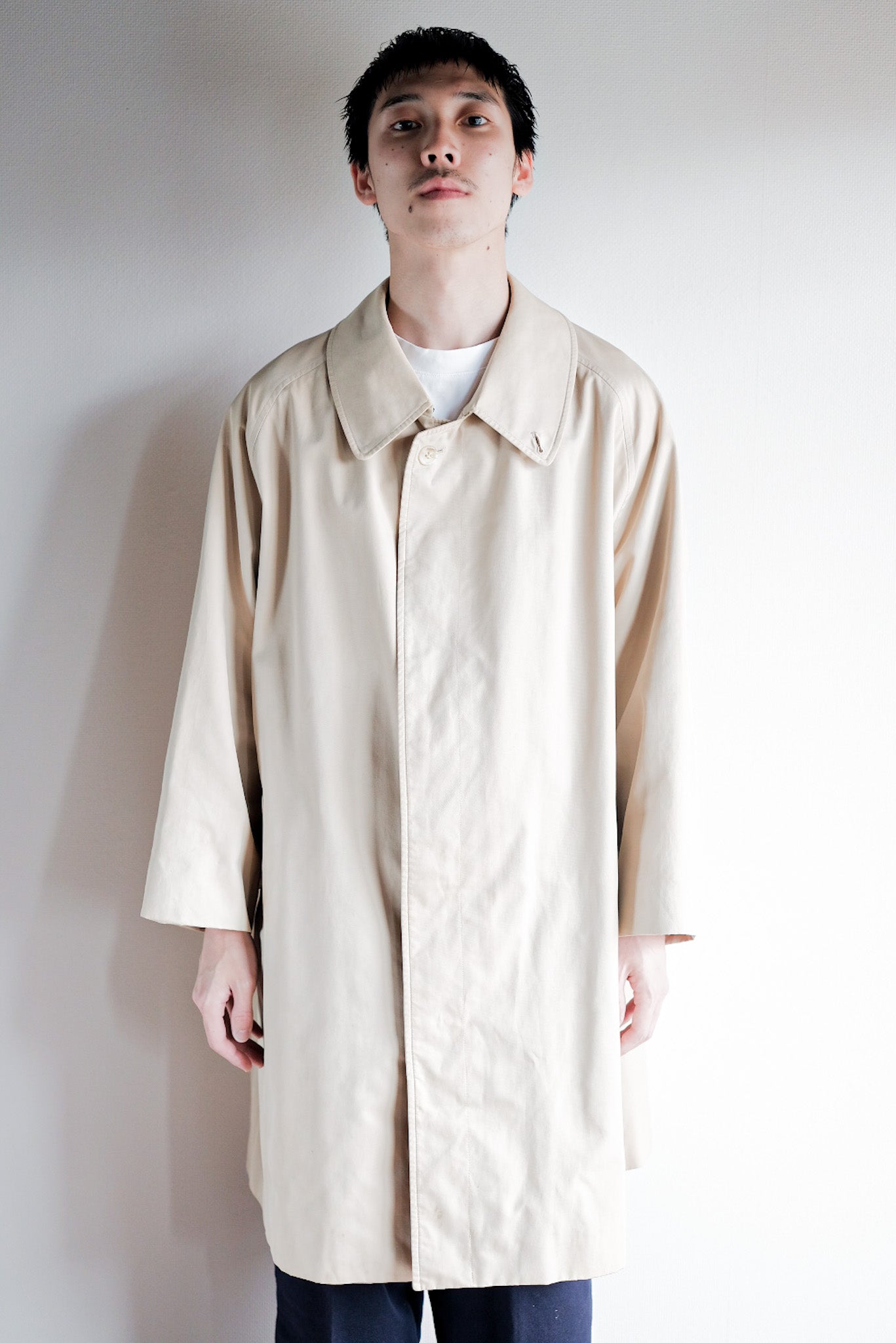 ［~70's］Vintage Burberry's Single Raglan Balmacaan Coat C100 Size.52REG