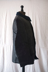 [~ 80's] แจ็คเก็ตหนัง le Corbusier French Vintage Jacket "Collar Wool"