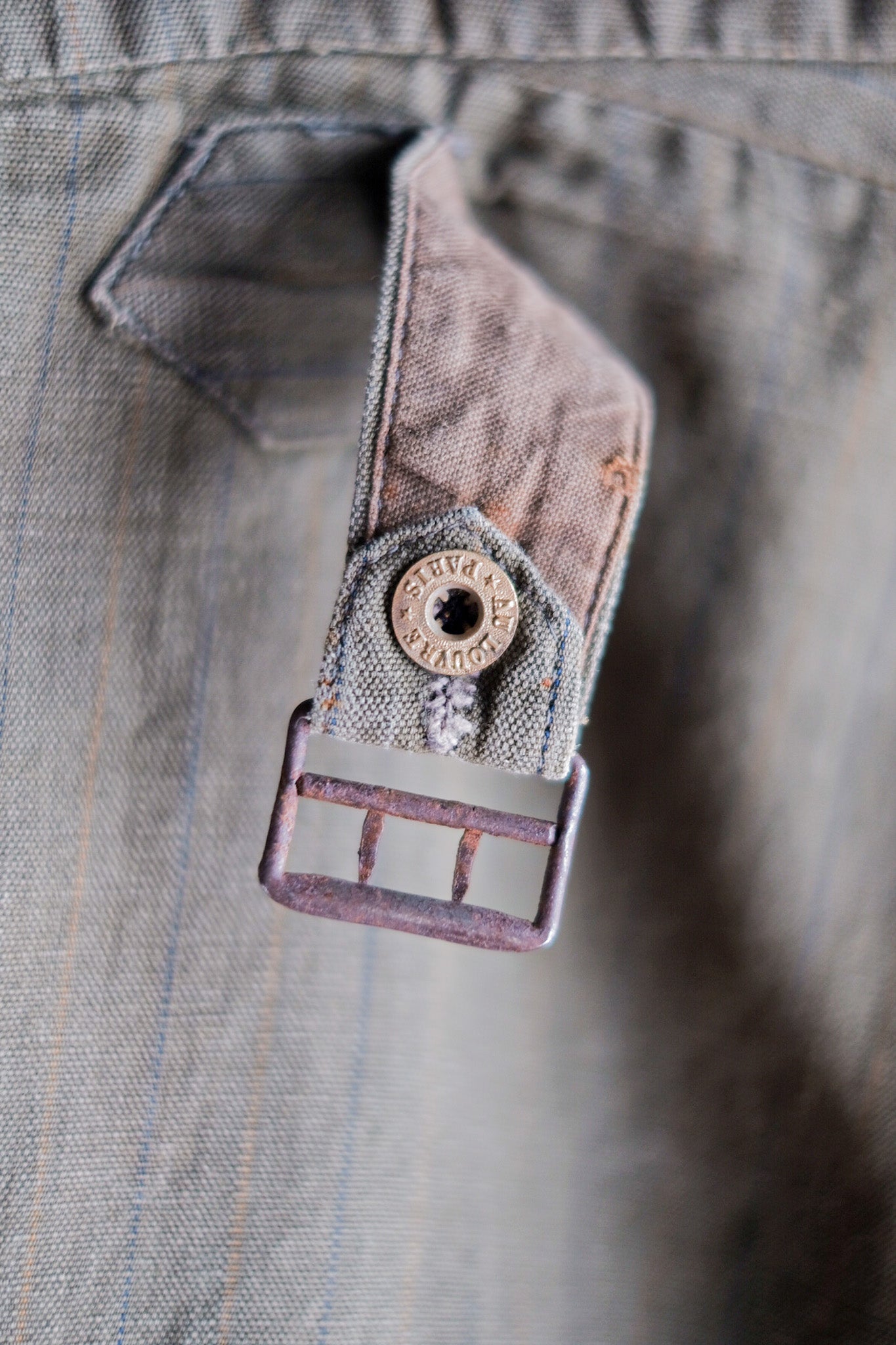 ［~20's］French Vintage Moss Green Hunting Gilet & Jodhpurs "Au Louvre"