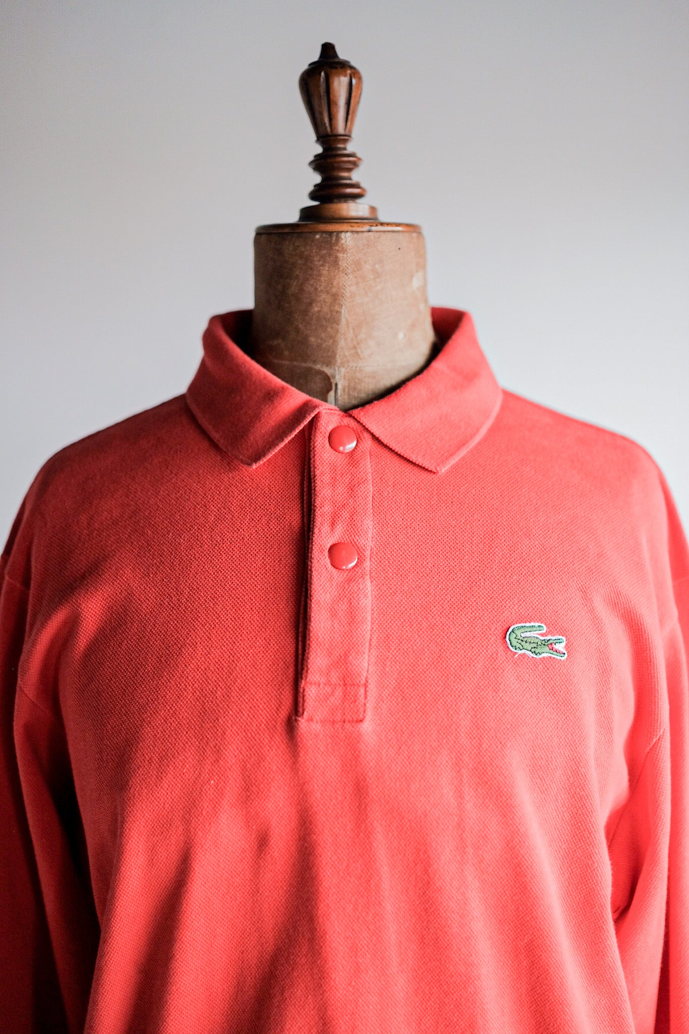 ［~70's］CHEMISE LACOSTE L/S Polo Sweatshirt Size.4 "Orange"