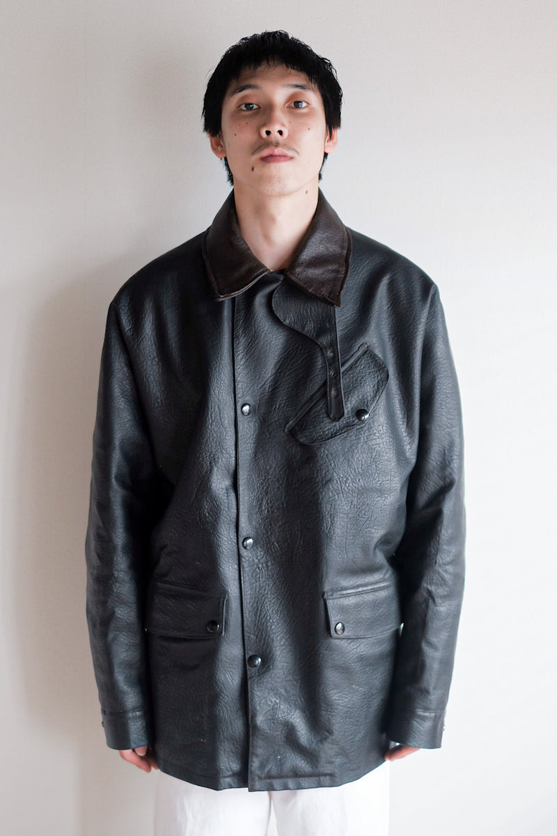 [~ 50's] Belstaff Vintage P.V.C Suit "Black Panther"